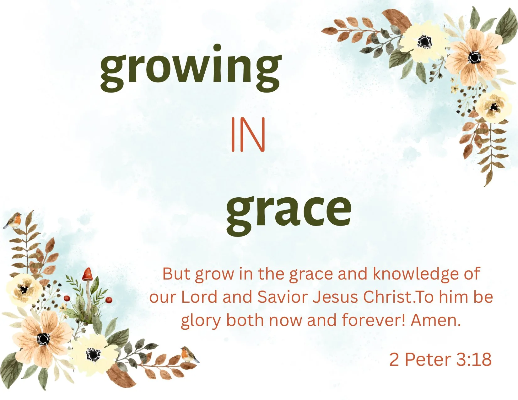 Growing in Grace (a Created With a Purpose event)