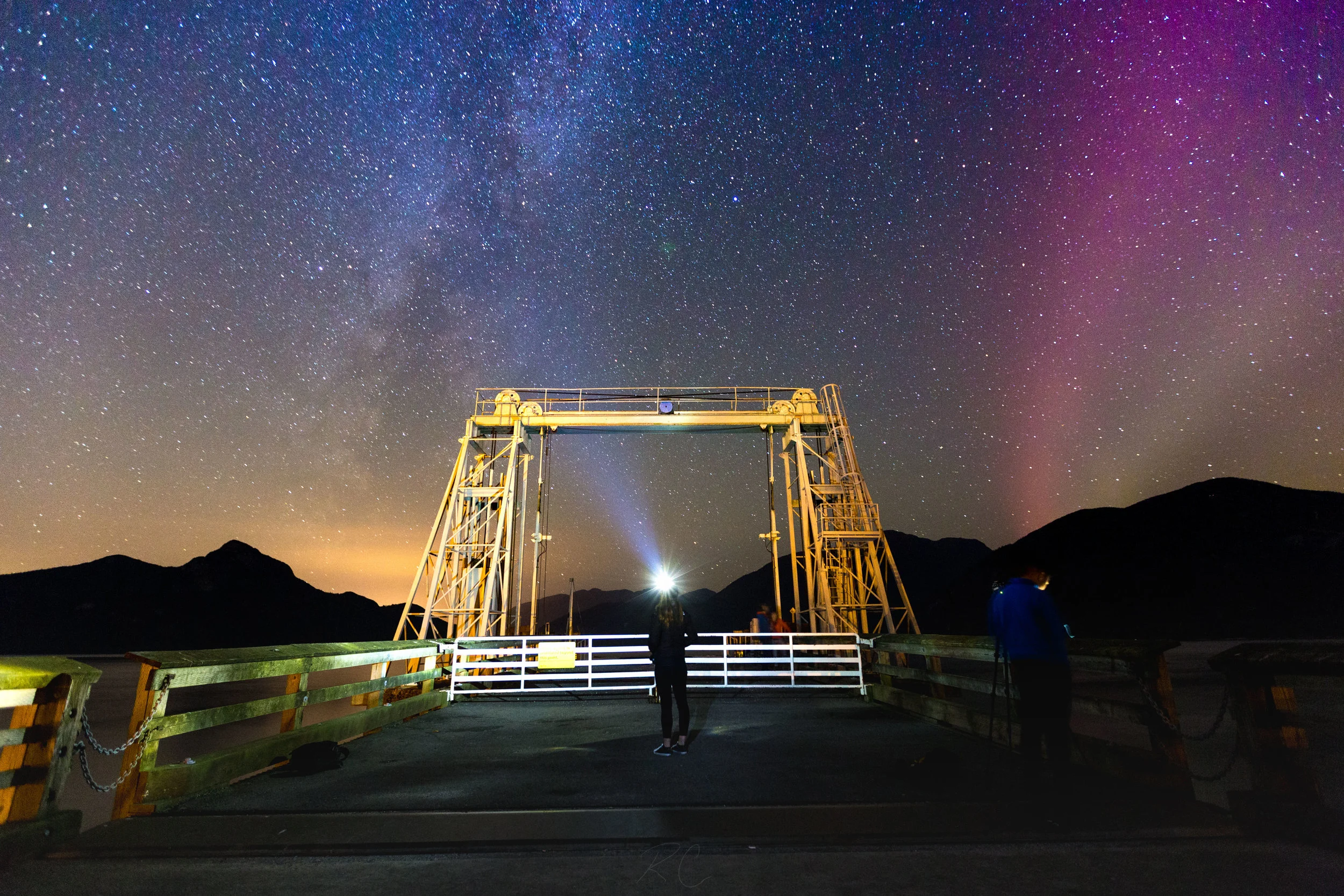 Milky Way and Northern Lights at Porteau Cove