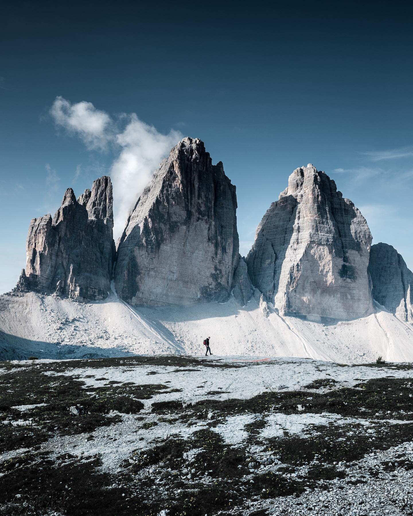 Roaming about the Dolomites, feeling small next to the towering peaks 🏔 @bkenning