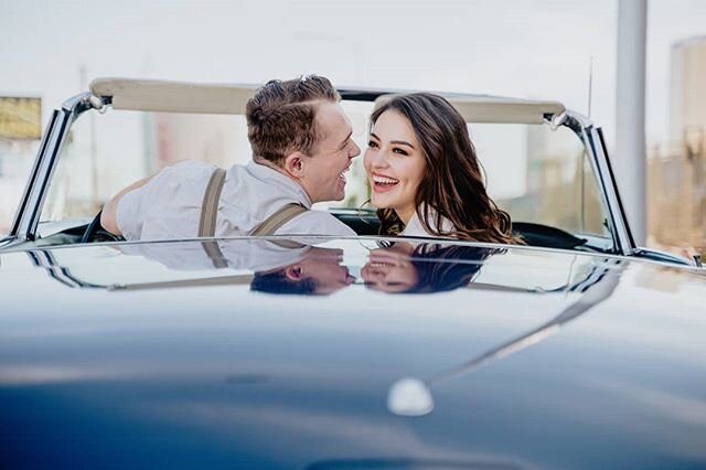 Vegas vintage engagement photo shoot.  Let's go back to 1940&hellip;&hellip; Makeup and hair by Michelle Yu @michelle_yu_myumakeup
Photos by HerMan photography @hermanphotos
#weddings #weddingmakeupartist #wedding #weddingday #weddingceremony #weddin