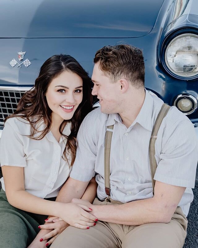 Vegas vintage engagement photo shoot.  Let's go back to 1940&hellip;&hellip; Makeup and hair by Michelle Yu @michelle_yu_myumakeup
Photos by HerMan photography @hermanphotos

#weddings #weddingmakeupartist #wedding #weddingday #weddingceremony #weddi