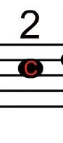 This is what a C Note on the A string will Look Like, Play it with your 2nd finger. 