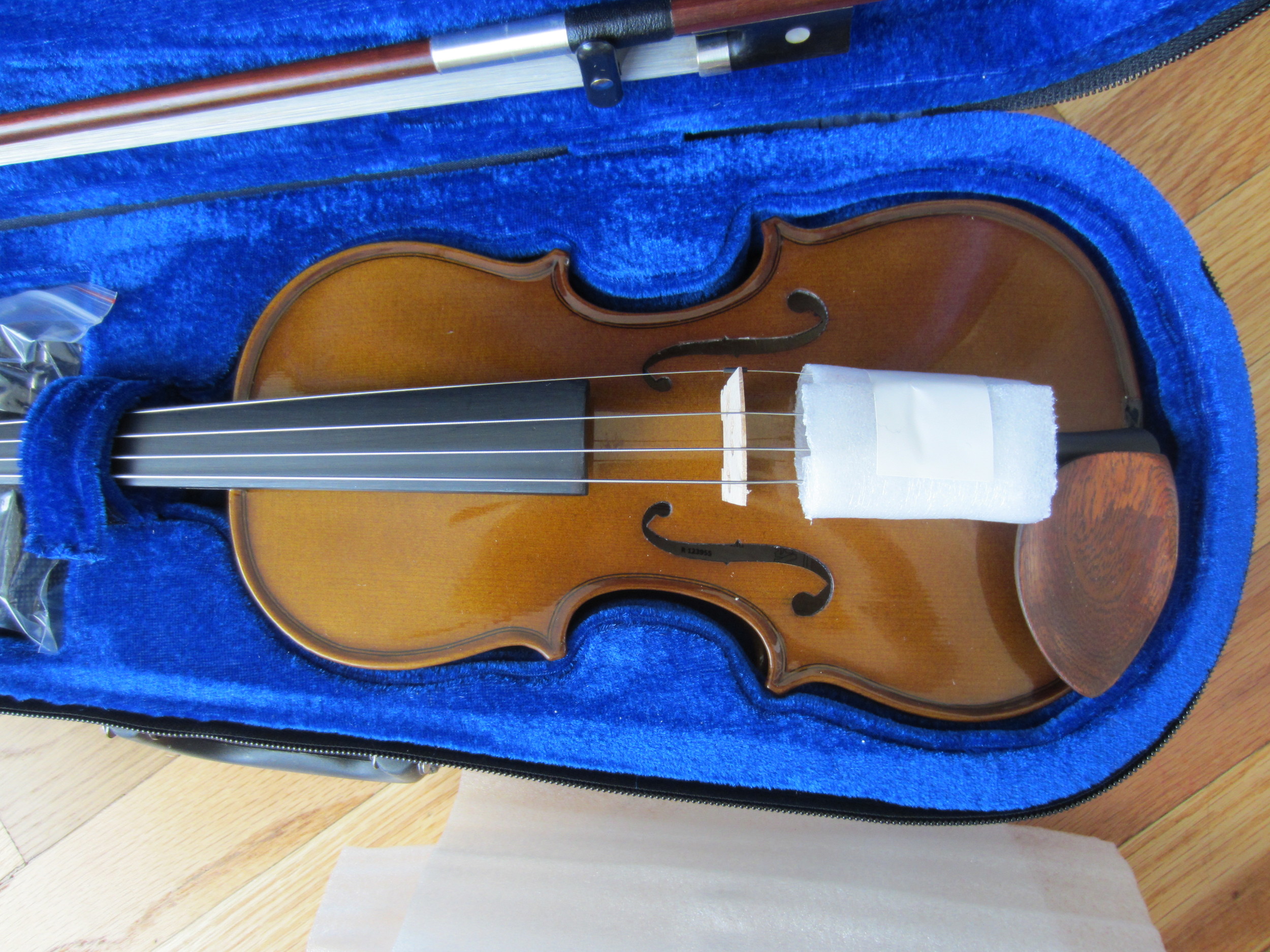 Stentor Violin in Case closeup