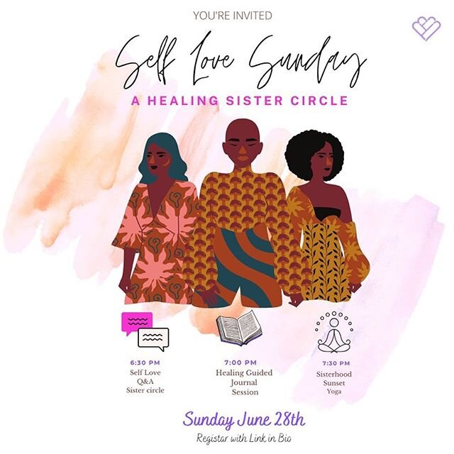 SIS! It is time for another 💕 SELF LOVE SUNDAY 💕 All sisters are invited! Newsletter sisters check your email for your invite! Want to join us this Sunday? Click the link in our Bio to register ✨ See you Sunday !