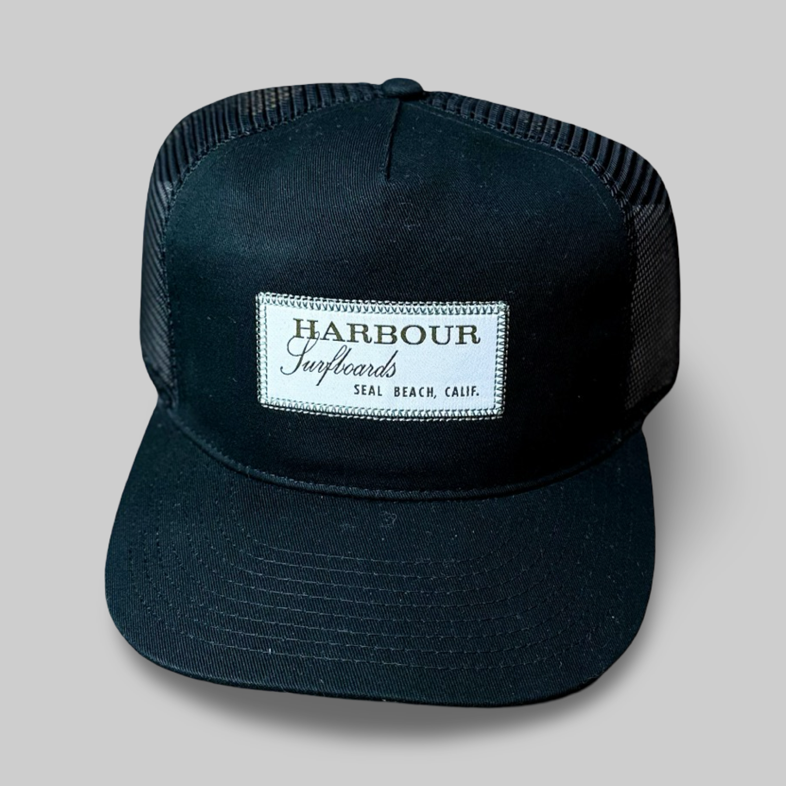 Harbour rectangle hat - black