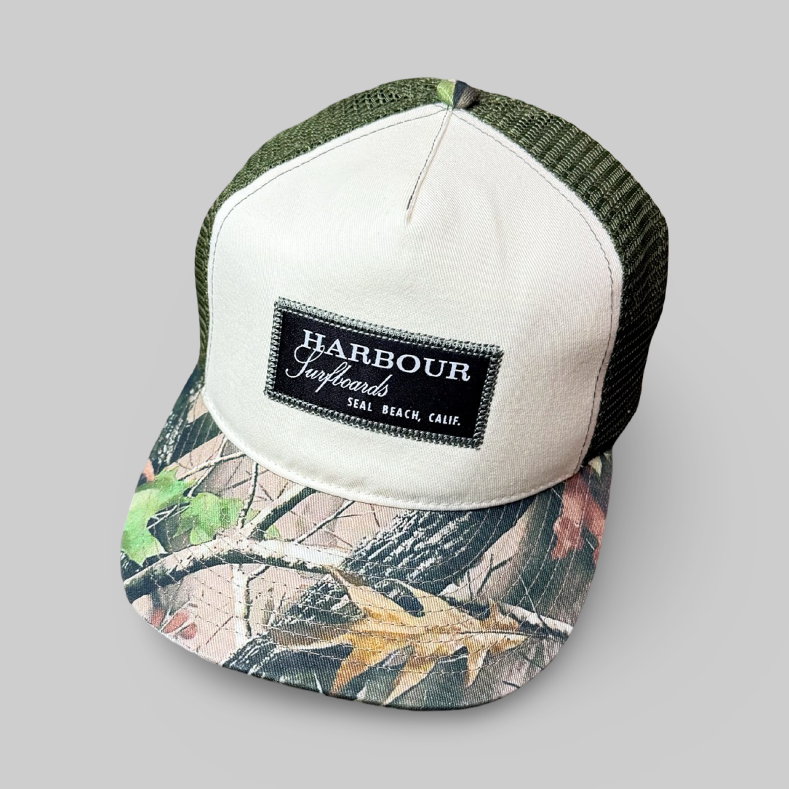 Harbour rectangle hat - stickleaf camo/cream