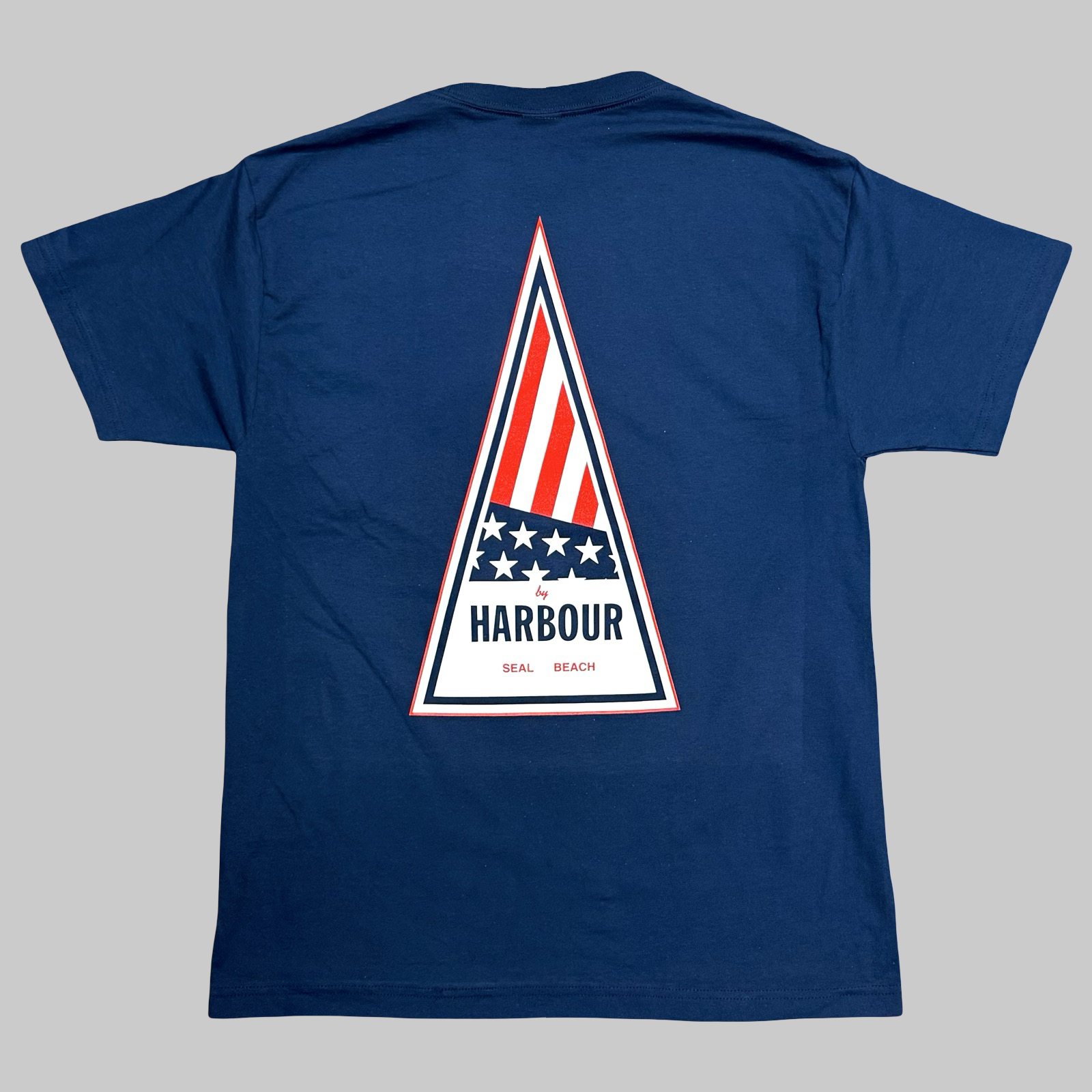 AMERICAN FLAG TRIANGLE TEE - NAVY