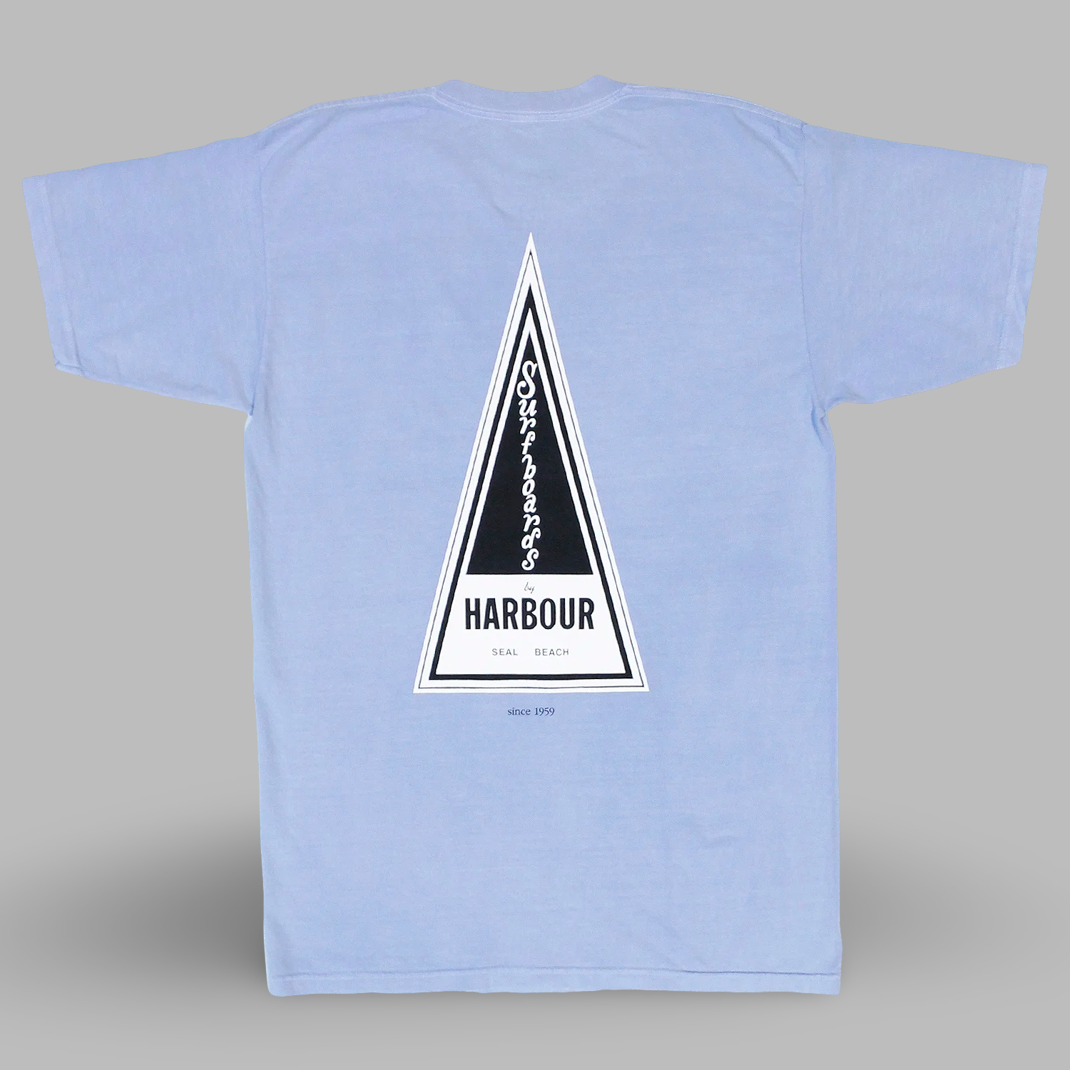 dyed triangle tee - light blue