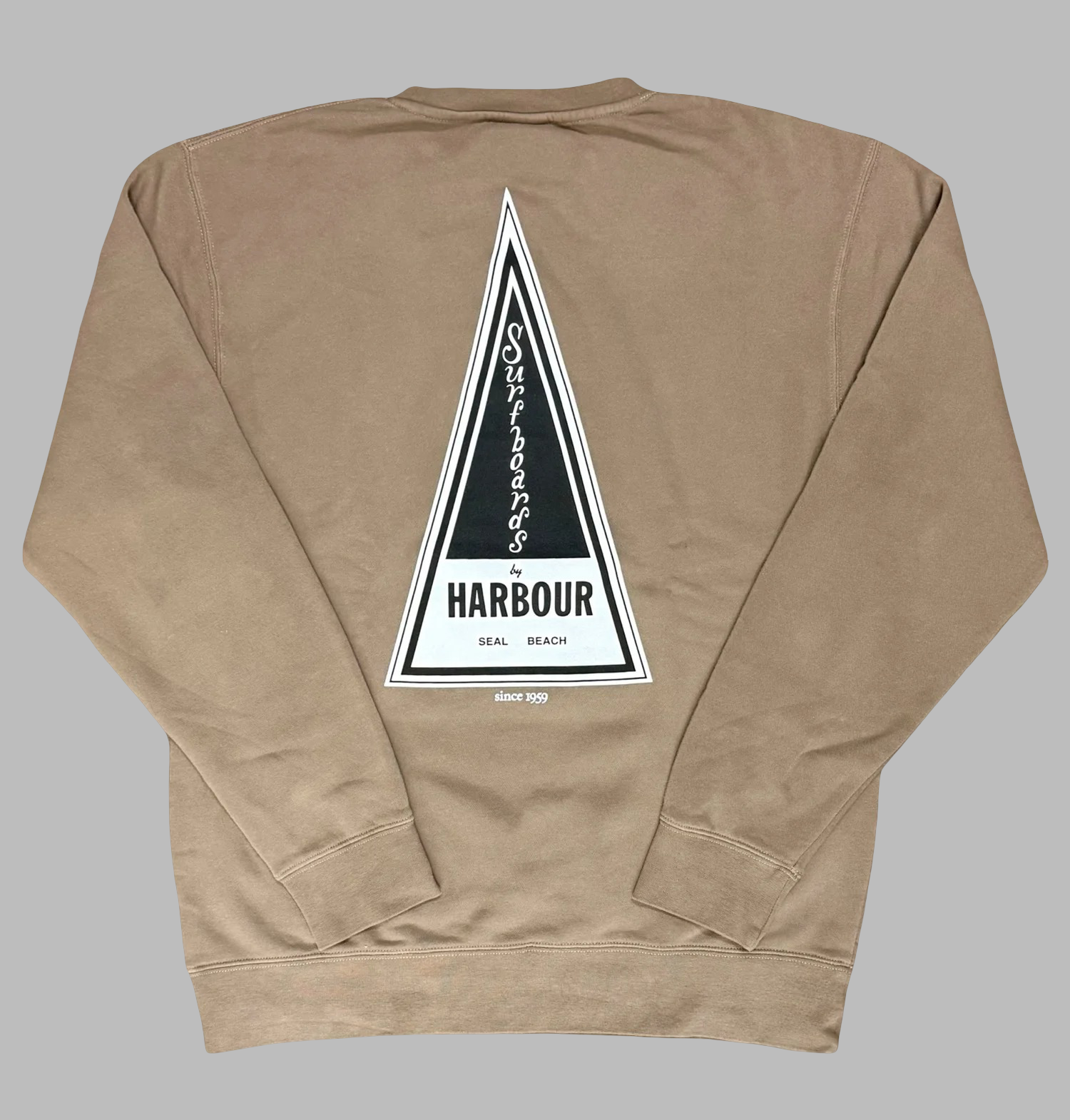 dyed triangle crewneck - clay