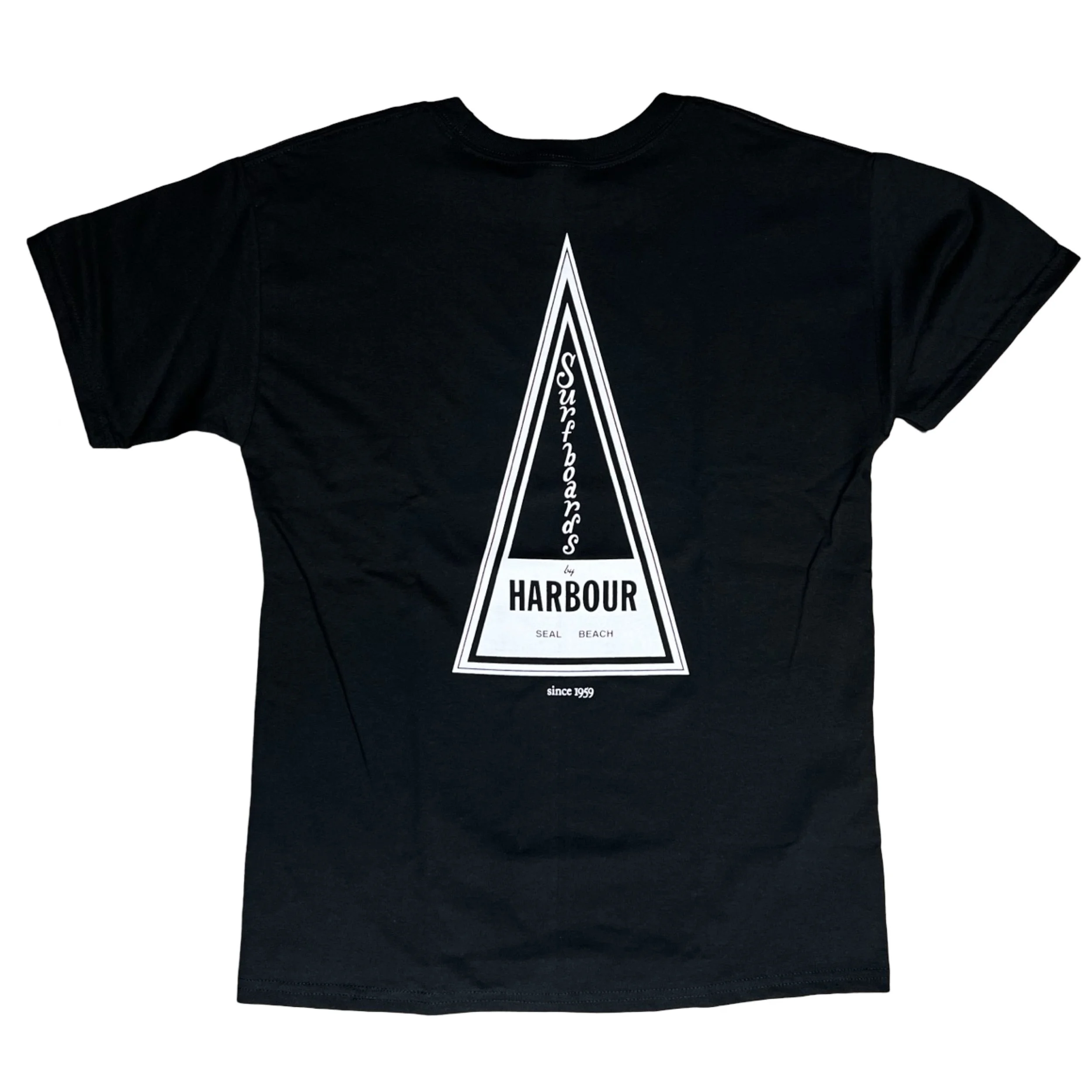 Youth triangle tee - black