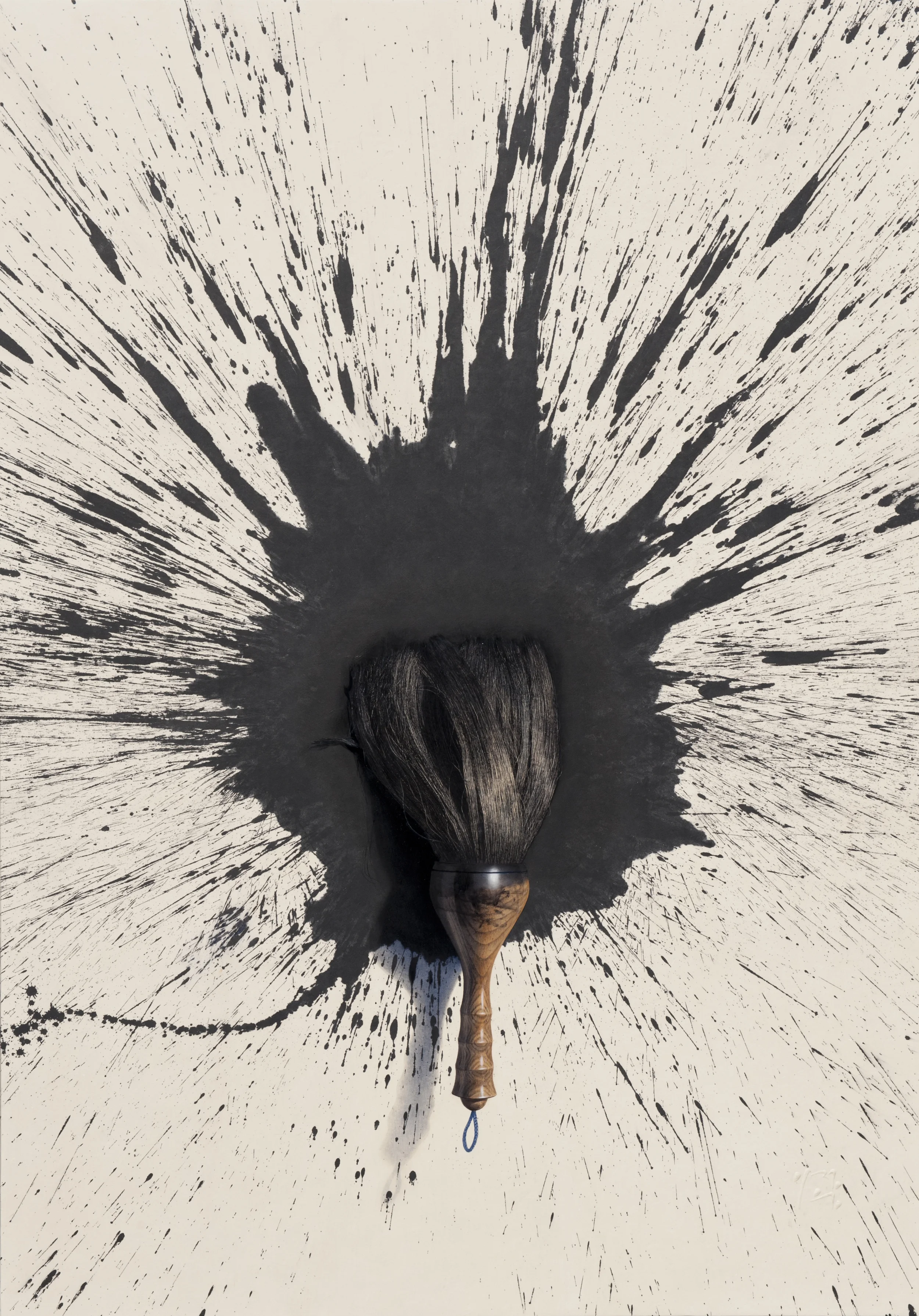 BRUSH  Oil on Korean Paper 195×137cm 2012..jpg