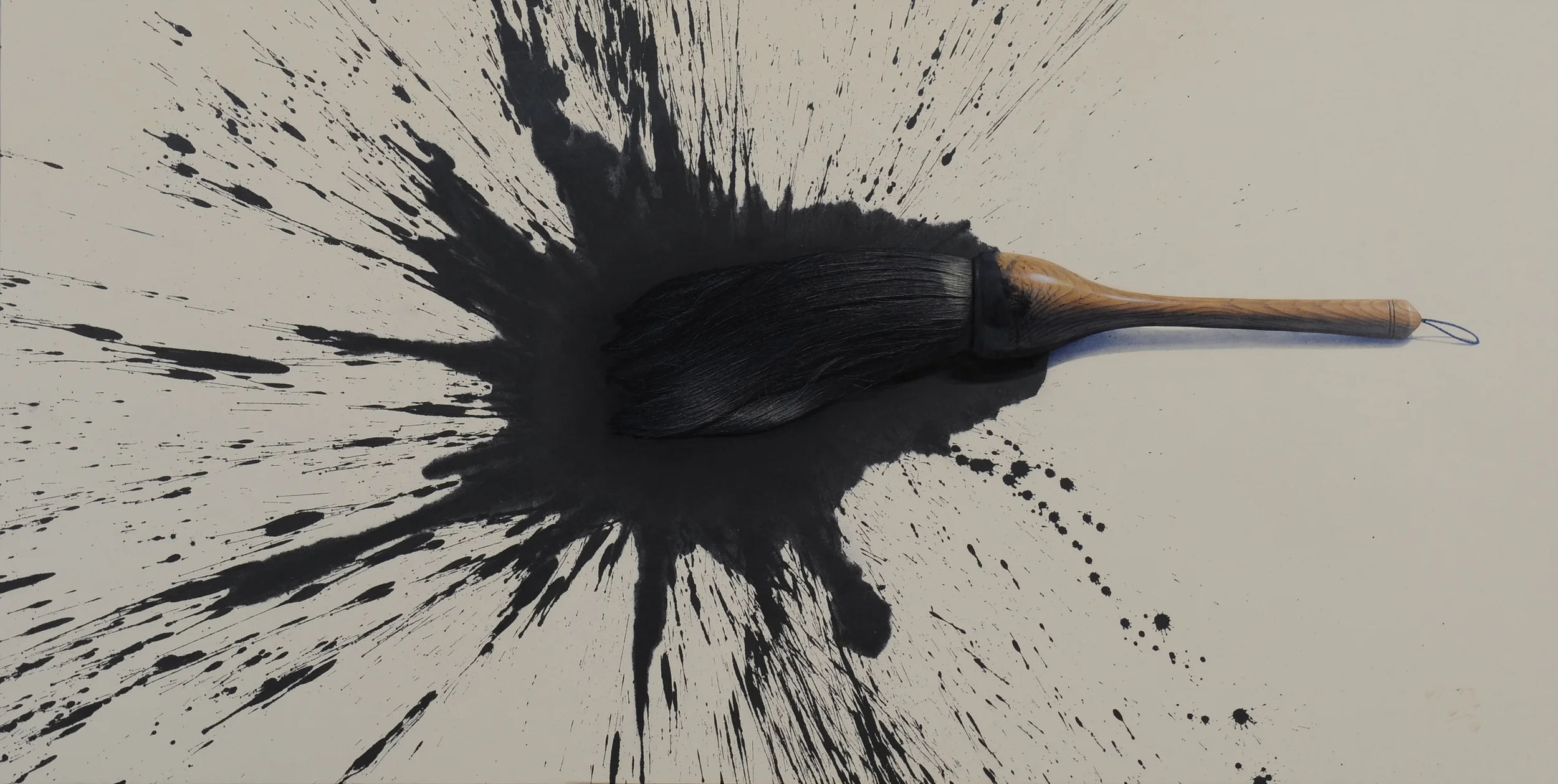 BRUSH  Oil on Korean Paper 197횞100cm 2012.jpg