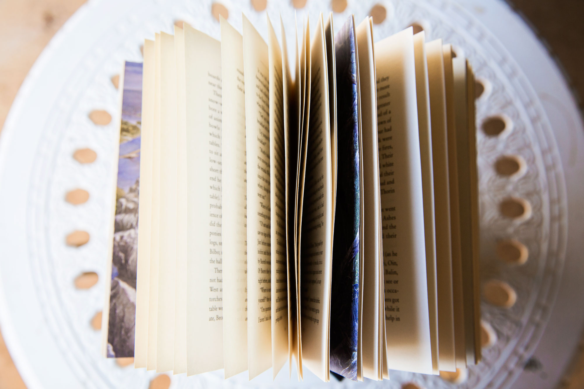 Reading books on a hot Summers day.