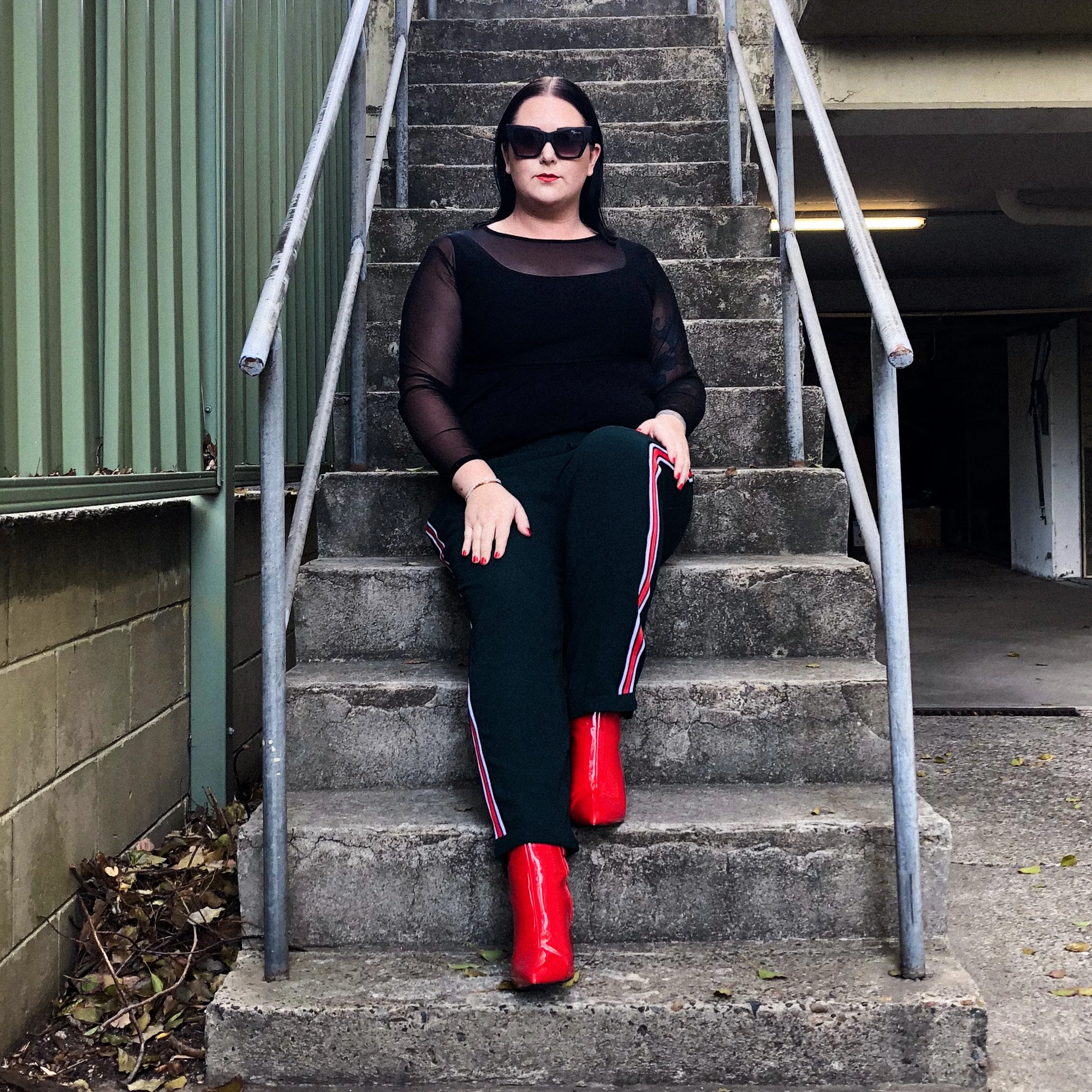 fashion nova red boots