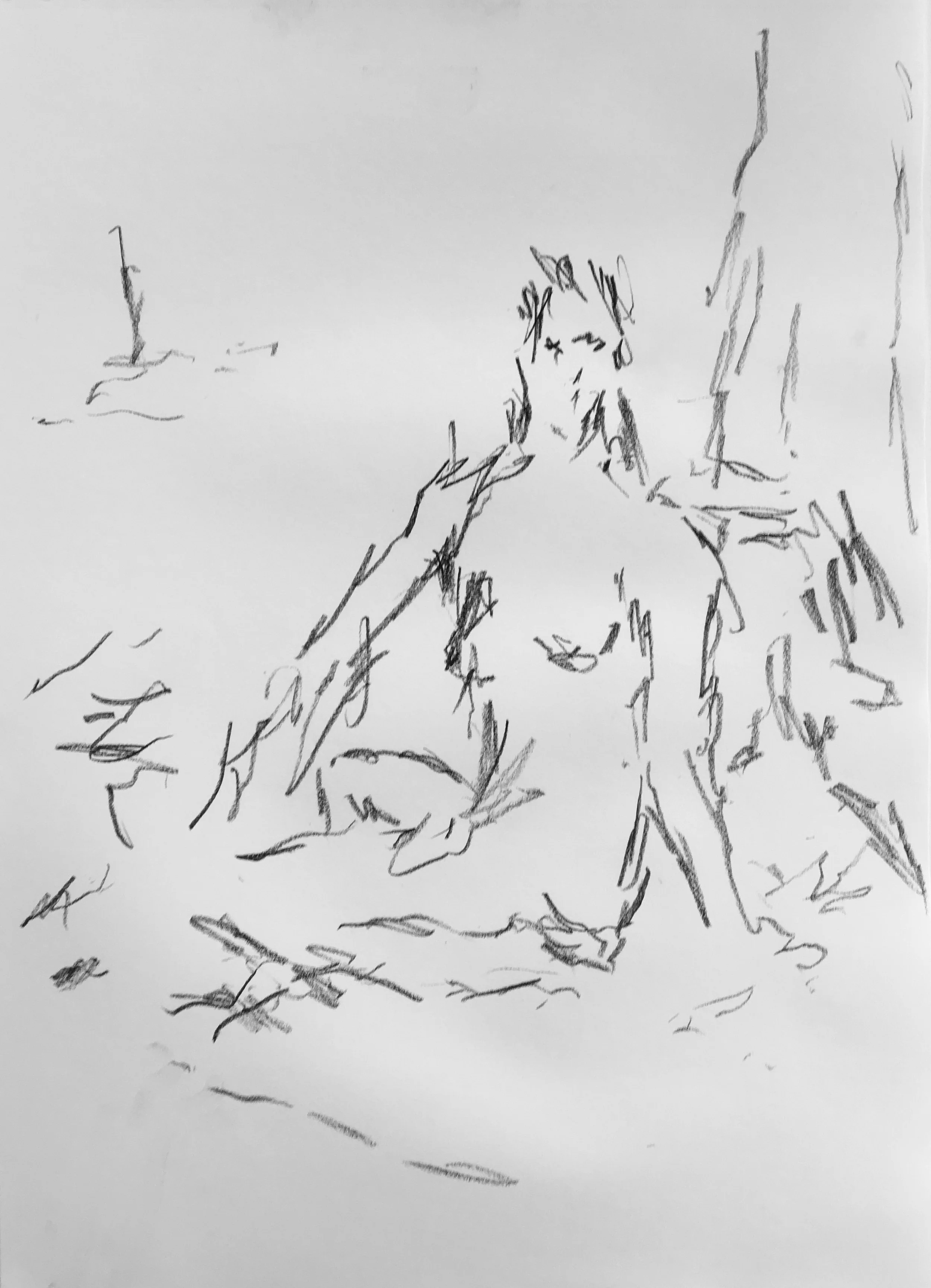 Conté Crayon on Paper - 29x42 cm