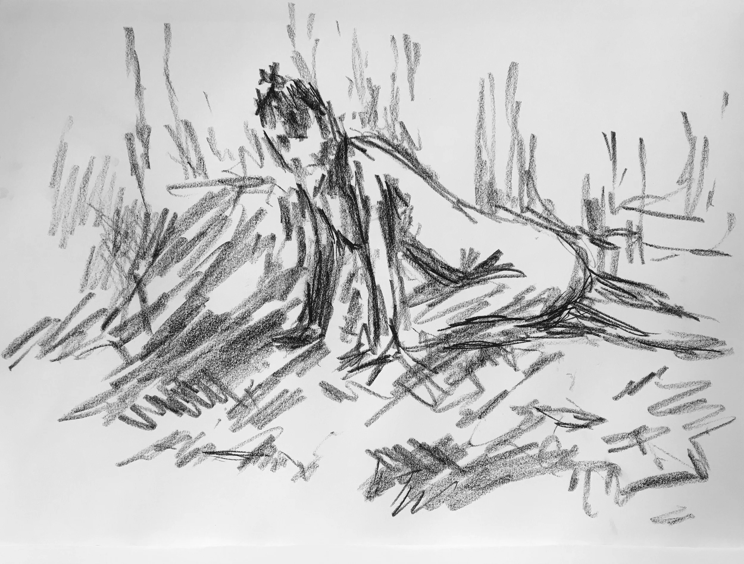 Conté Crayon on Paper - 29x42 cm