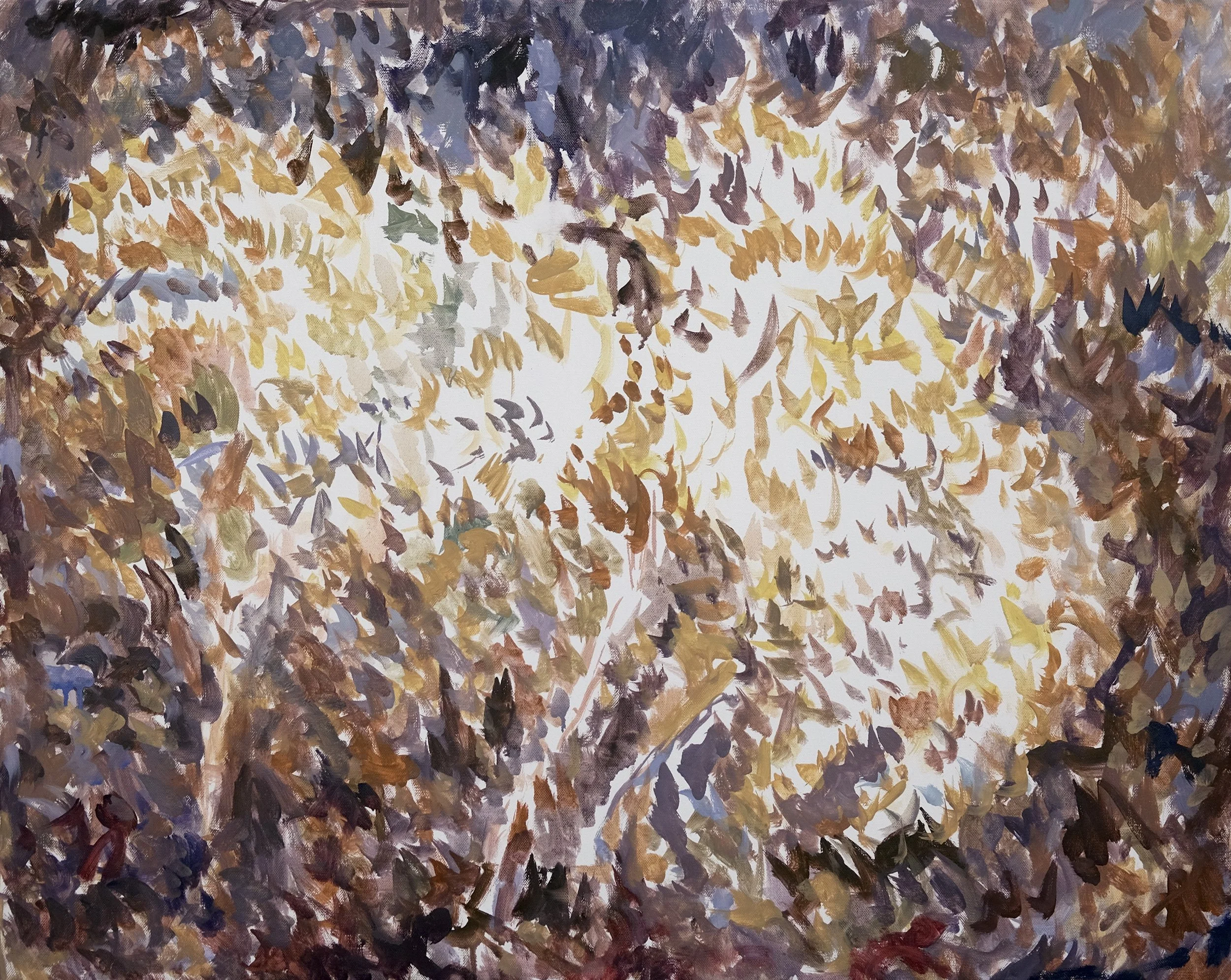  O’Neill Cushman oil painting en plain air Quince Trees Cognassier series Marchutz School artist landscape painter 