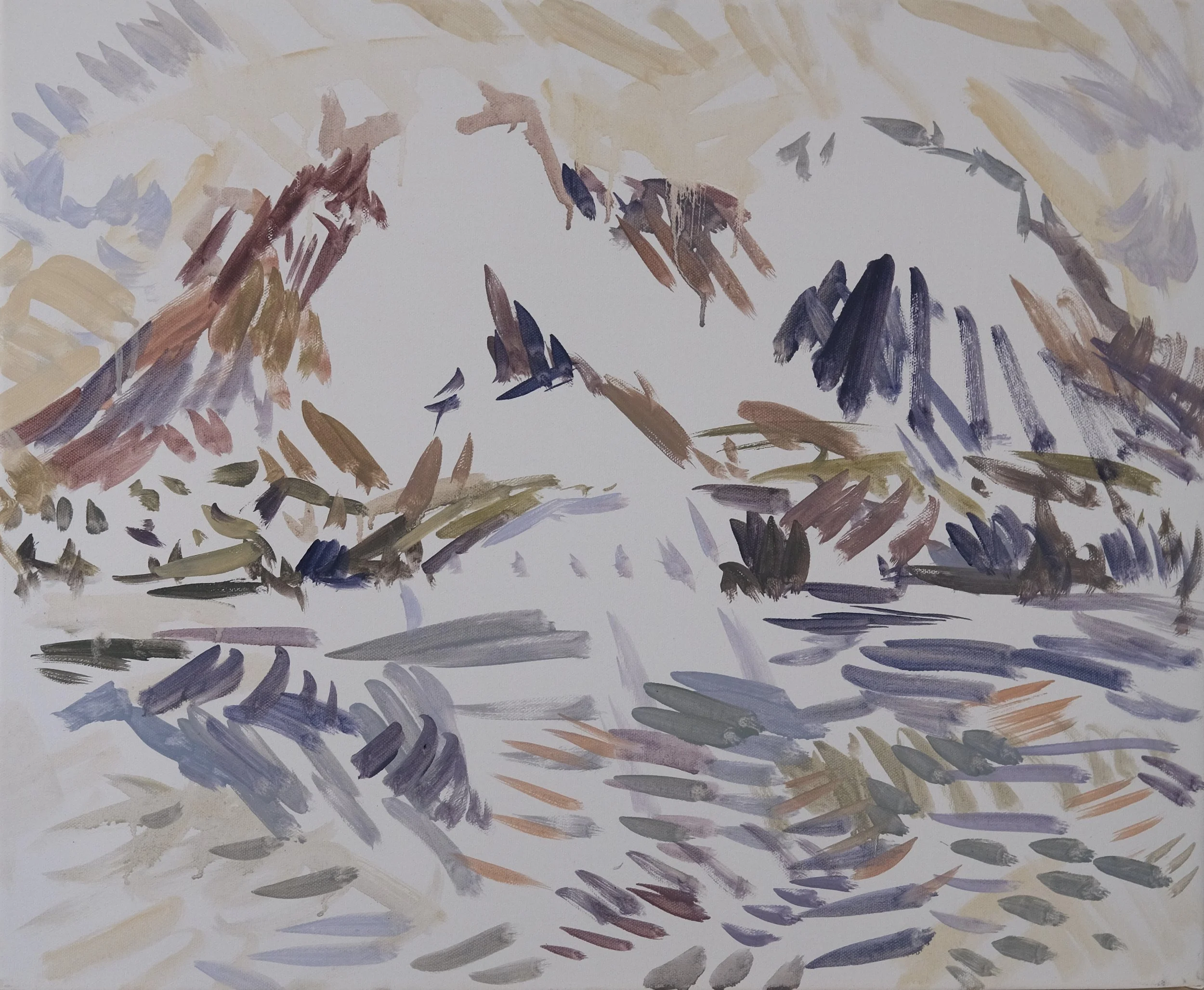  O’Neill Cushman oil painting en plain air Les Dents de Lanfon and Lac d’Annecy series Marchutz School artist painter 