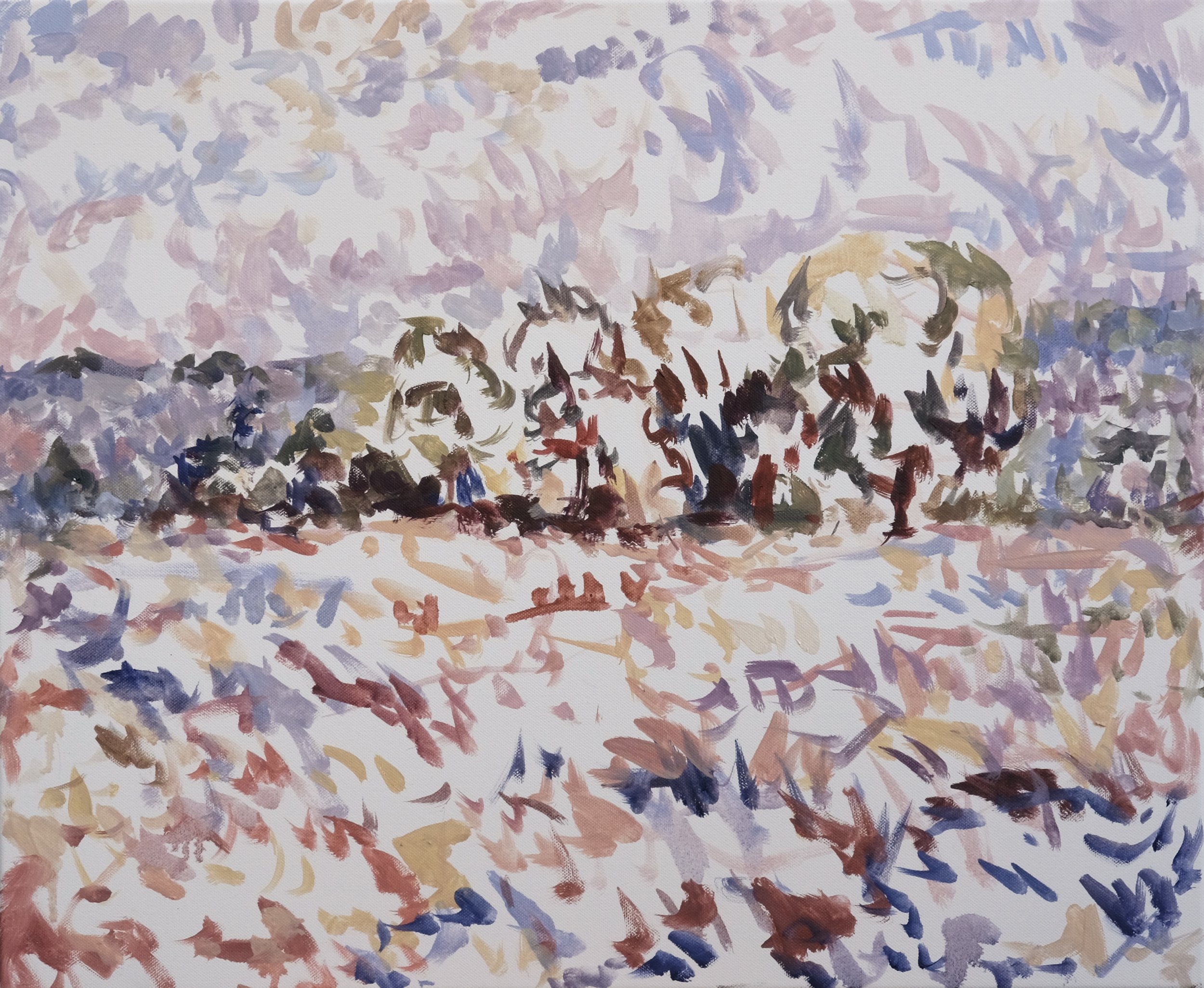  O’Neill Cushman oil painting en plain air Trees in Giverny series  School artist in the home town of Claude Monet 