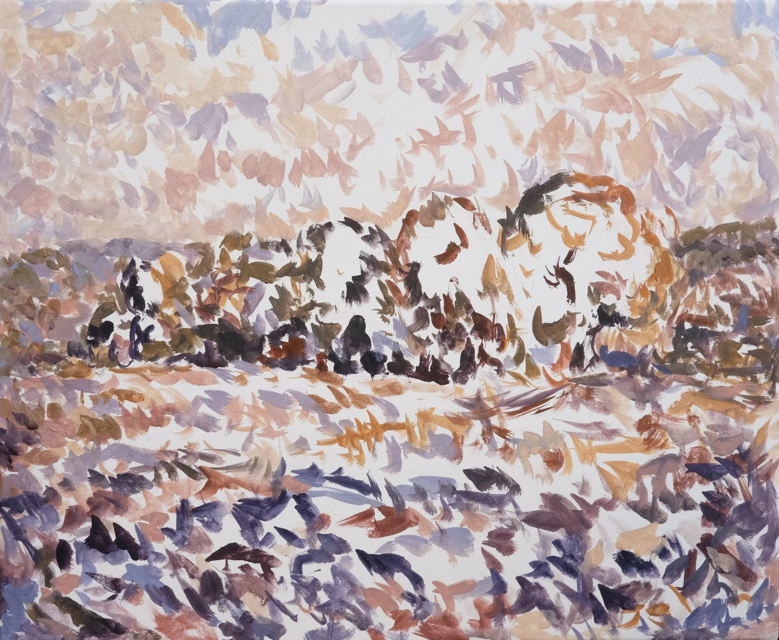  O’Neill Cushman oil painting en plain air Trees in Giverny series  School artist in the home town of Claude Monet 