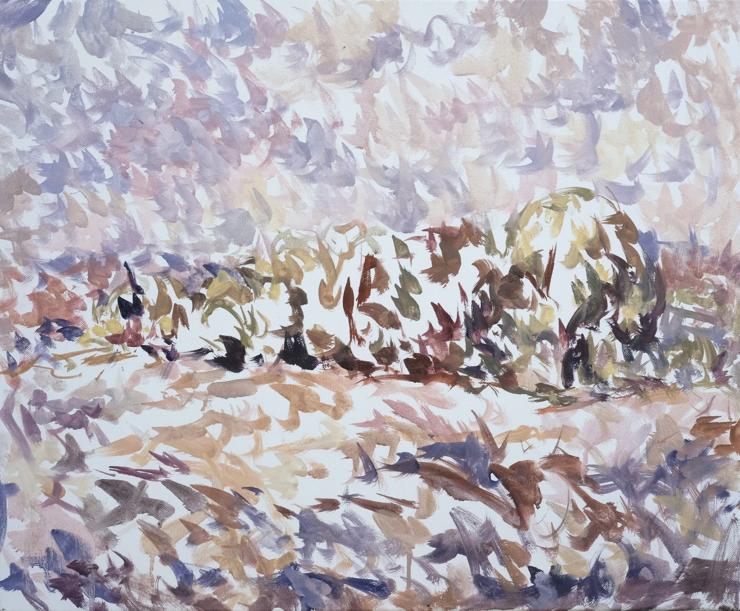  O’Neill Cushman oil painting en plain air Trees in Giverny series  School artist in the home town of Claude Monet 