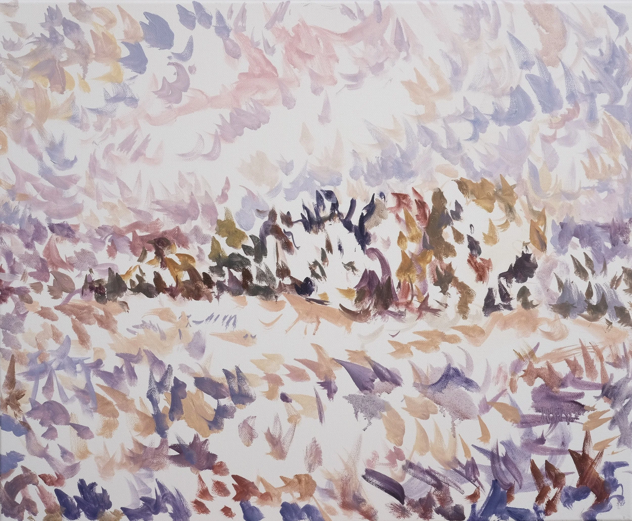  O’Neill Cushman oil painting en plain air Trees in Giverny series  School artist in the home town of Claude Monet 