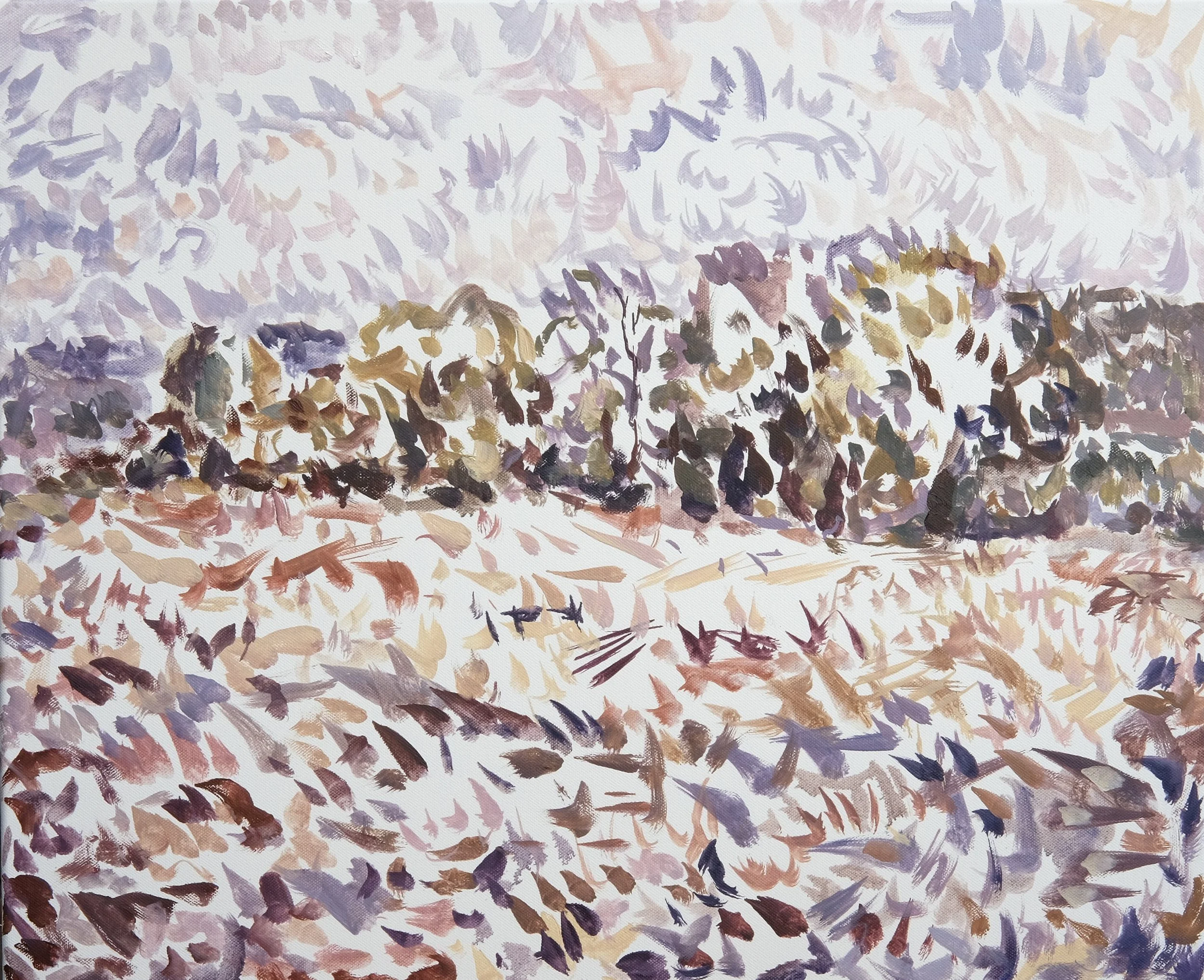  O’Neill Cushman oil painting en plain air Trees in Giverny series  School artist in the home town of Claude Monet 