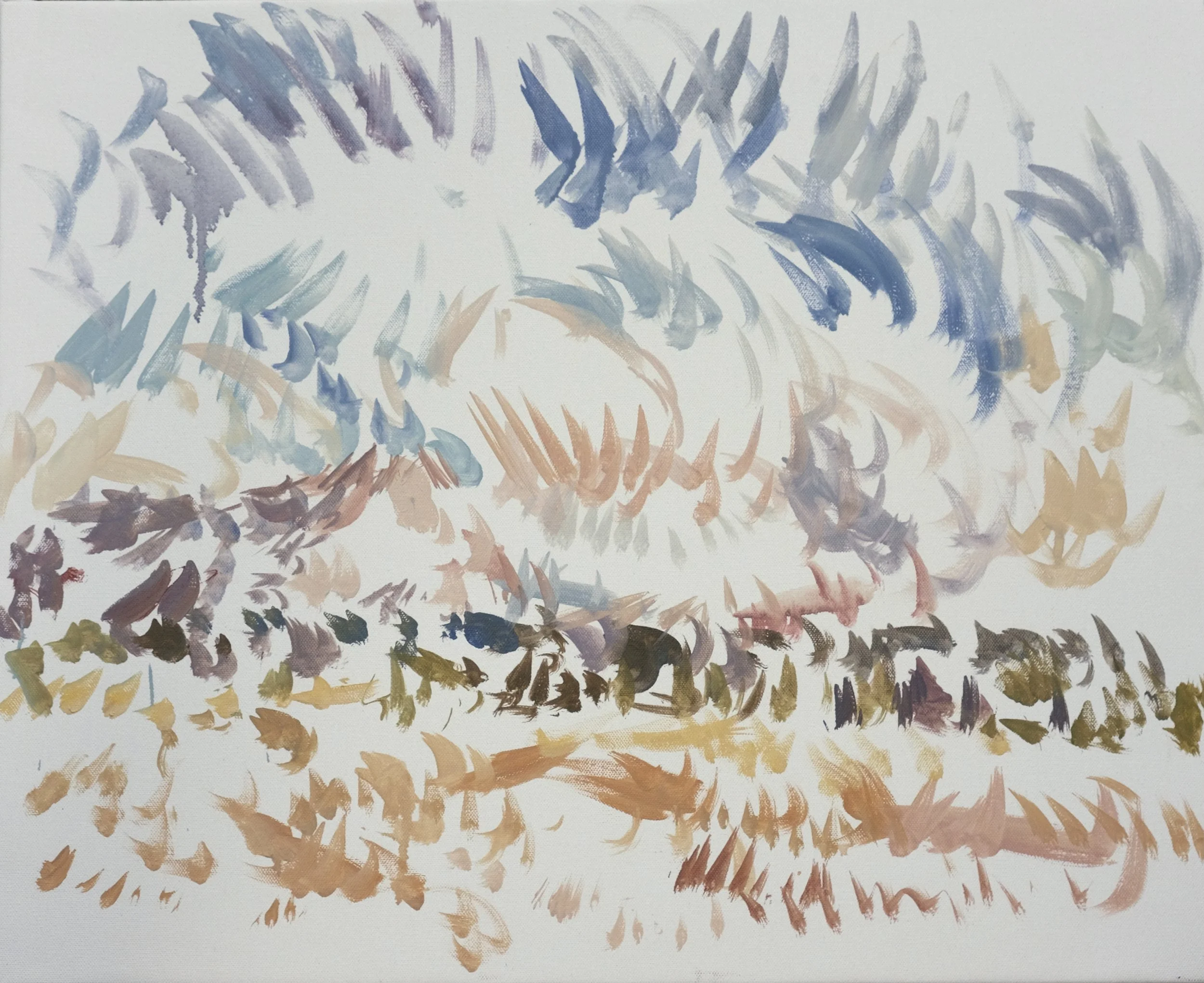  O’Neill Cushman oil painting en plain air Mont Sainte Victoire from the Chemin des Lauves series in Aix en Provence Marchutz School artist 