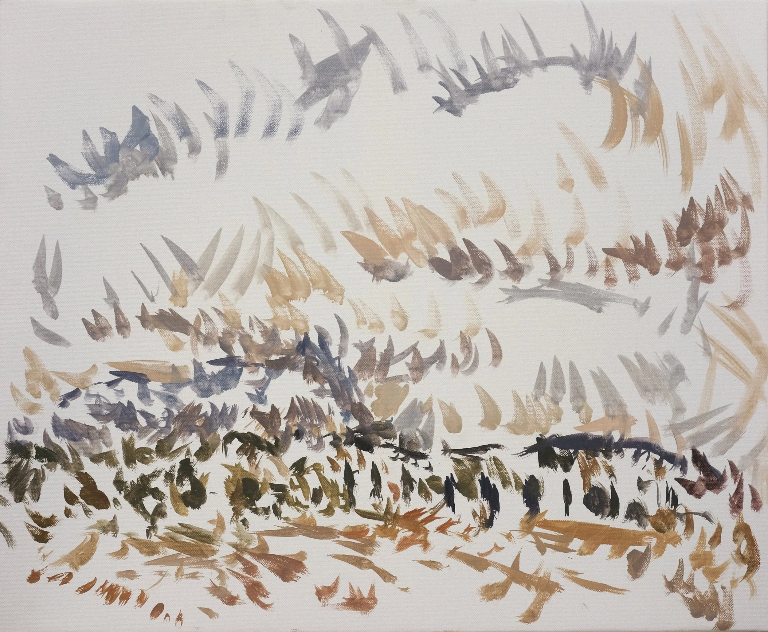  O’Neill Cushman oil painting en plain air Mont Sainte Victoire from the Chemin des Lauves series in Aix en Provence Marchutz School artist 