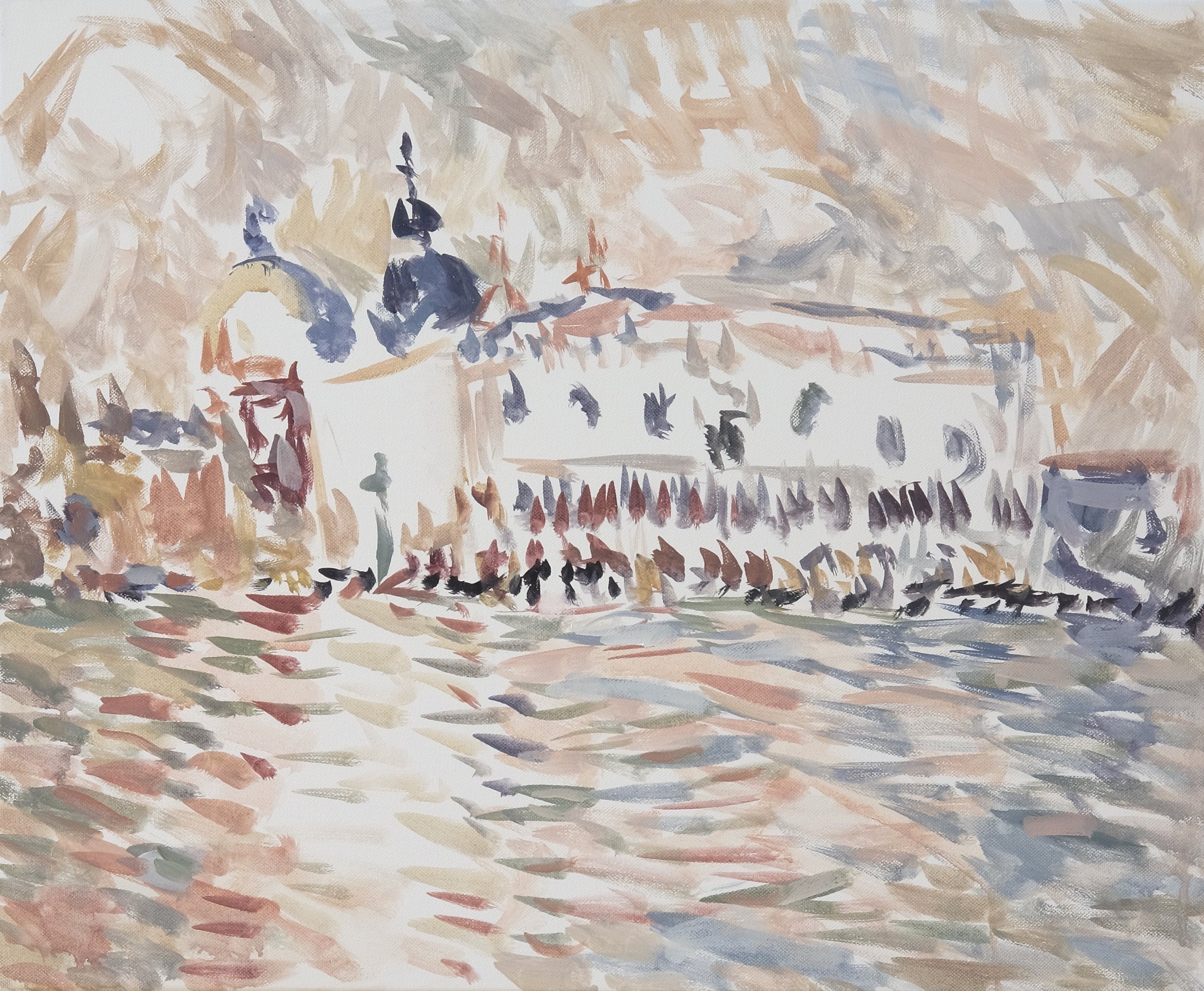  O’Neill Cushman oil painting en plain air Doge’s Palace series in Venice Marchutz School artist 