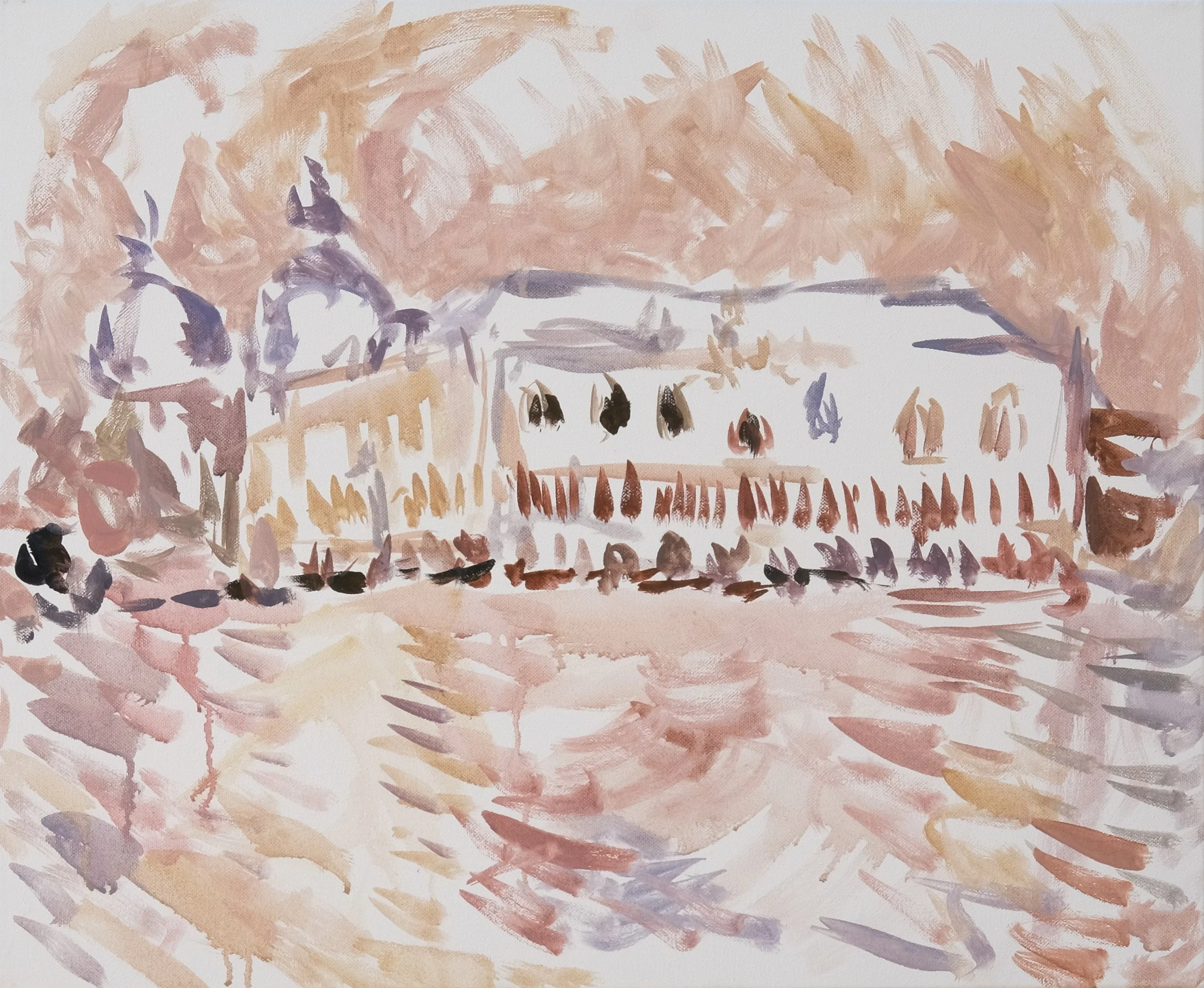  O’Neill Cushman oil painting en plain air Doge’s Palace series in Venice Marchutz School artist 