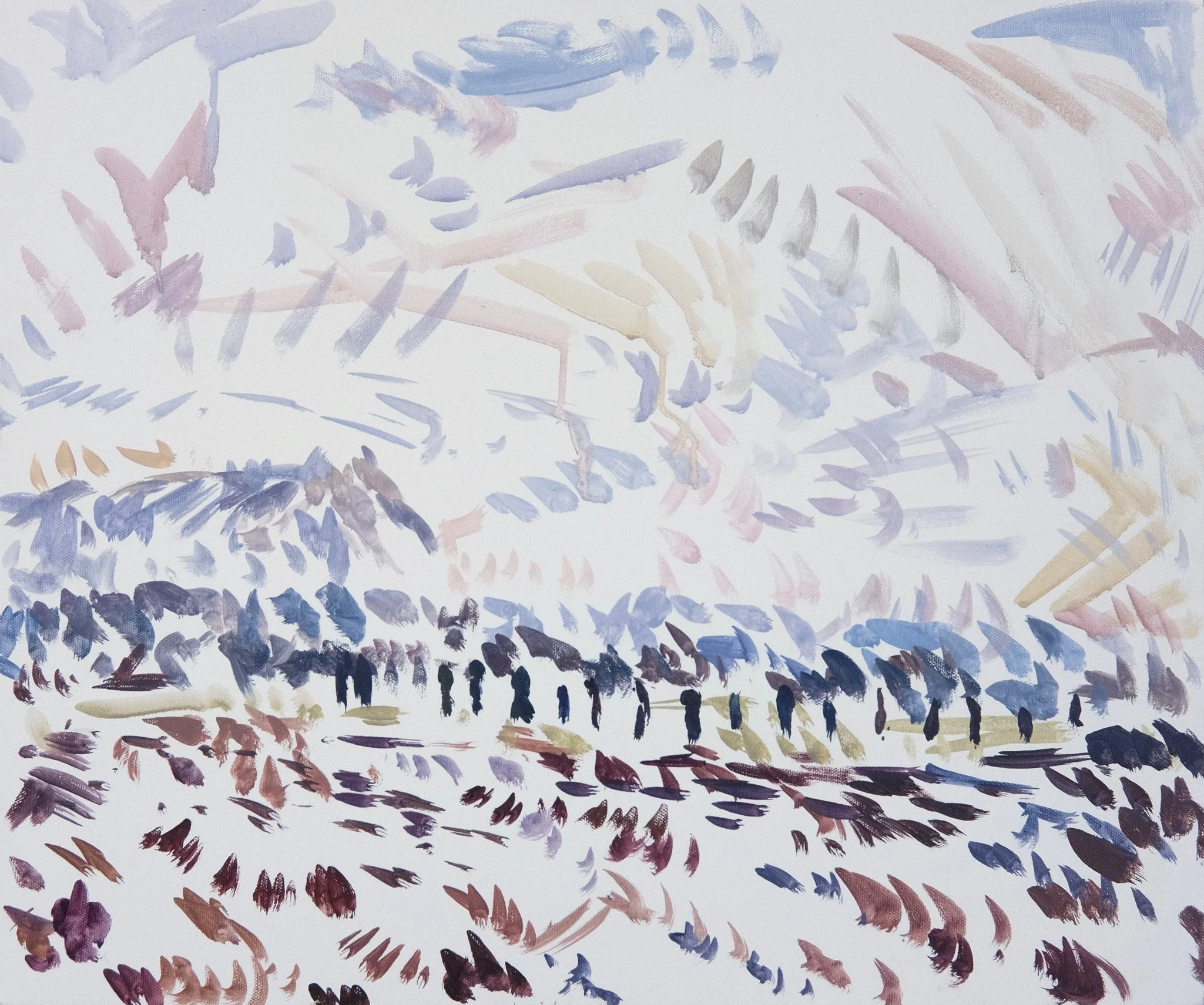  O’Neill Cushman oil painting en plain air Mont Sainte Victoire from the Chemin des Lauves series in Aix en Provence Marchutz School artist 