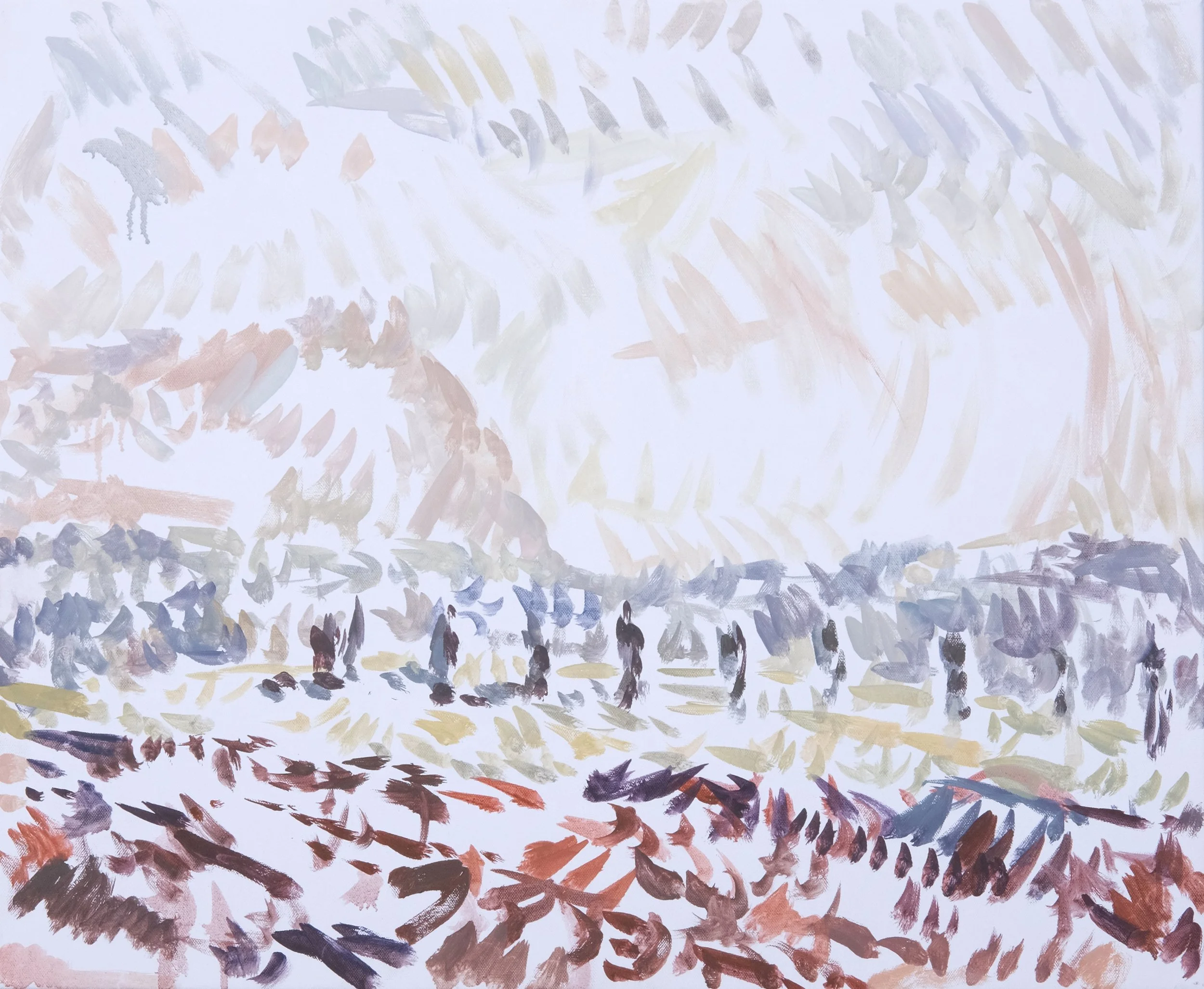  O’Neill Cushman oil painting en plain air Mont Sainte Victoire from the Chemin des Lauves series in Aix en Provence Marchutz School artist 