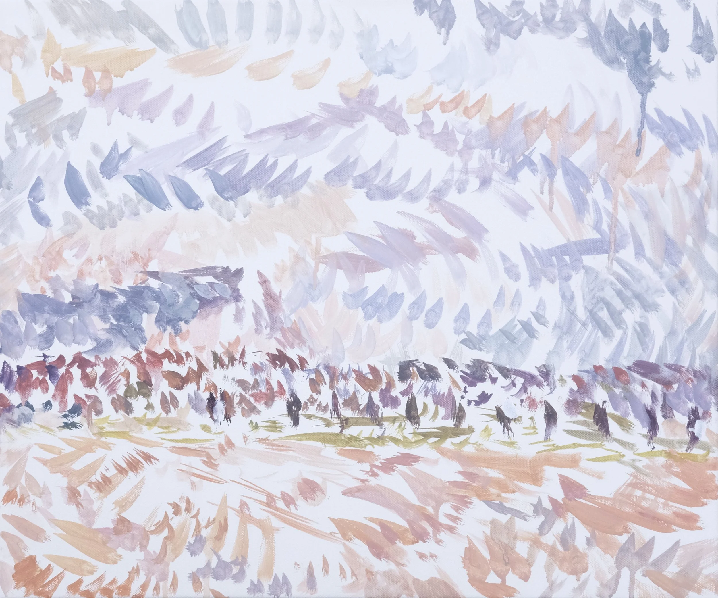  O’Neill Cushman oil painting en plain air Mont Sainte Victoire from the Chemin des Lauves series in Aix en Provence Marchutz School artist landscape painter 