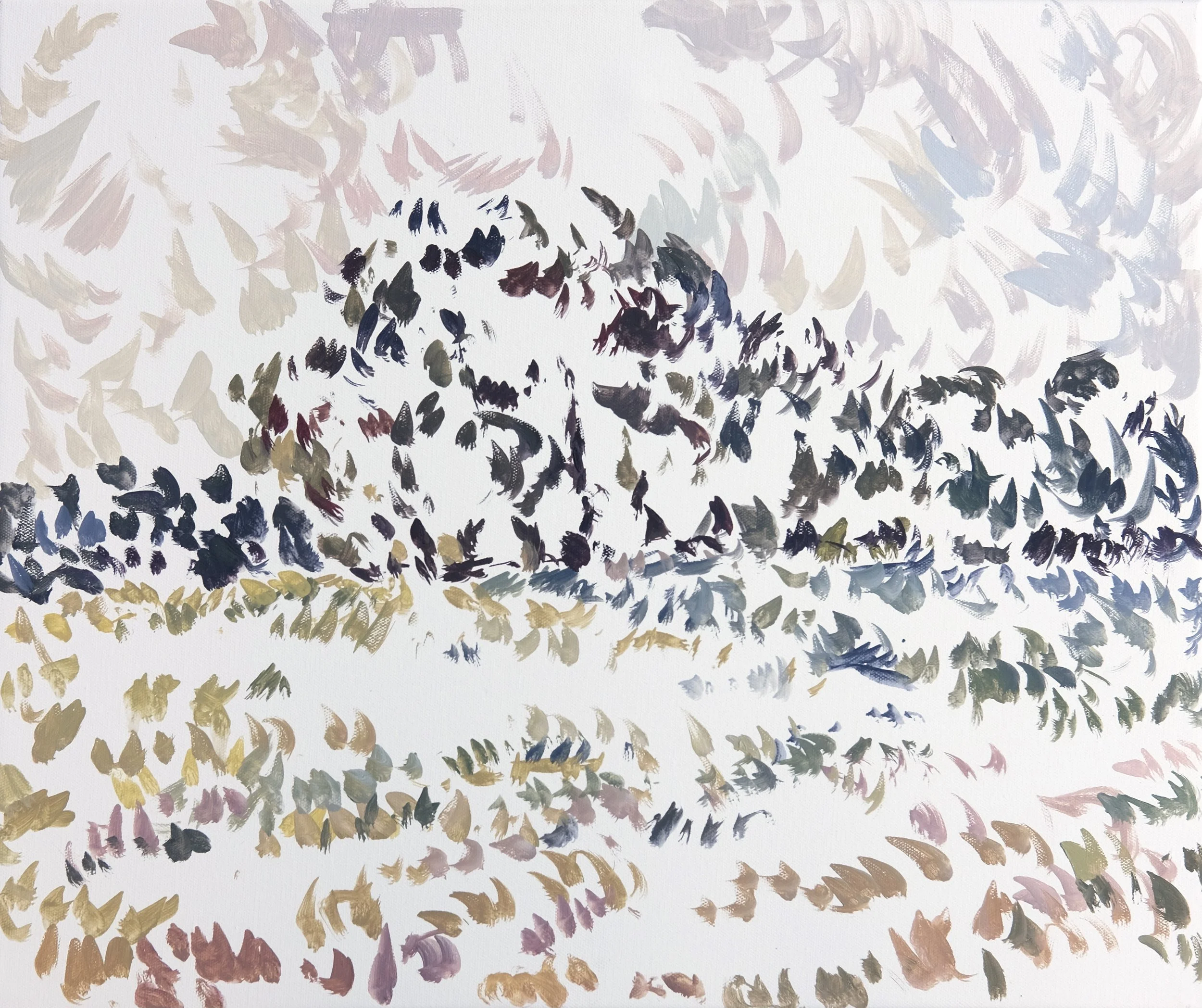 Arbres à Puyricard peints par O’Neill Cushman