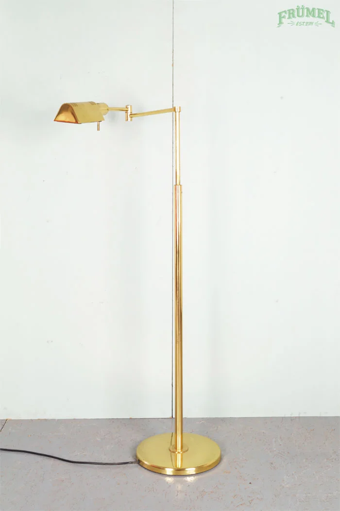 VINTAGE GOUDKLEURIGE STAANDE LAMPx