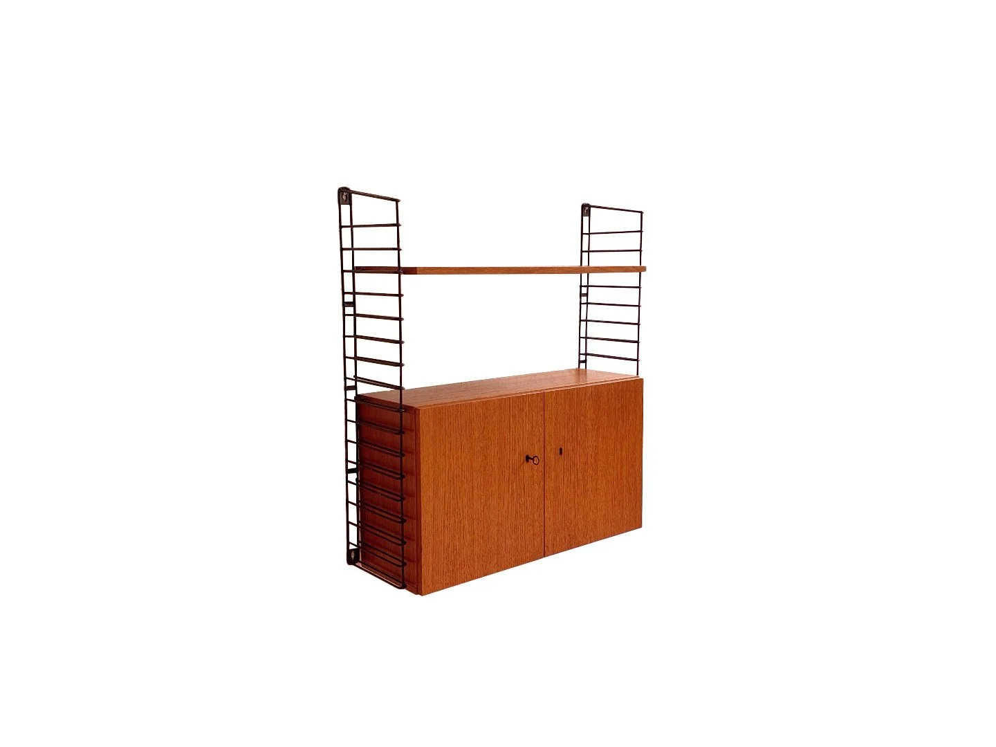 Vintage modular wall system by Musterring – angled side view (left)
