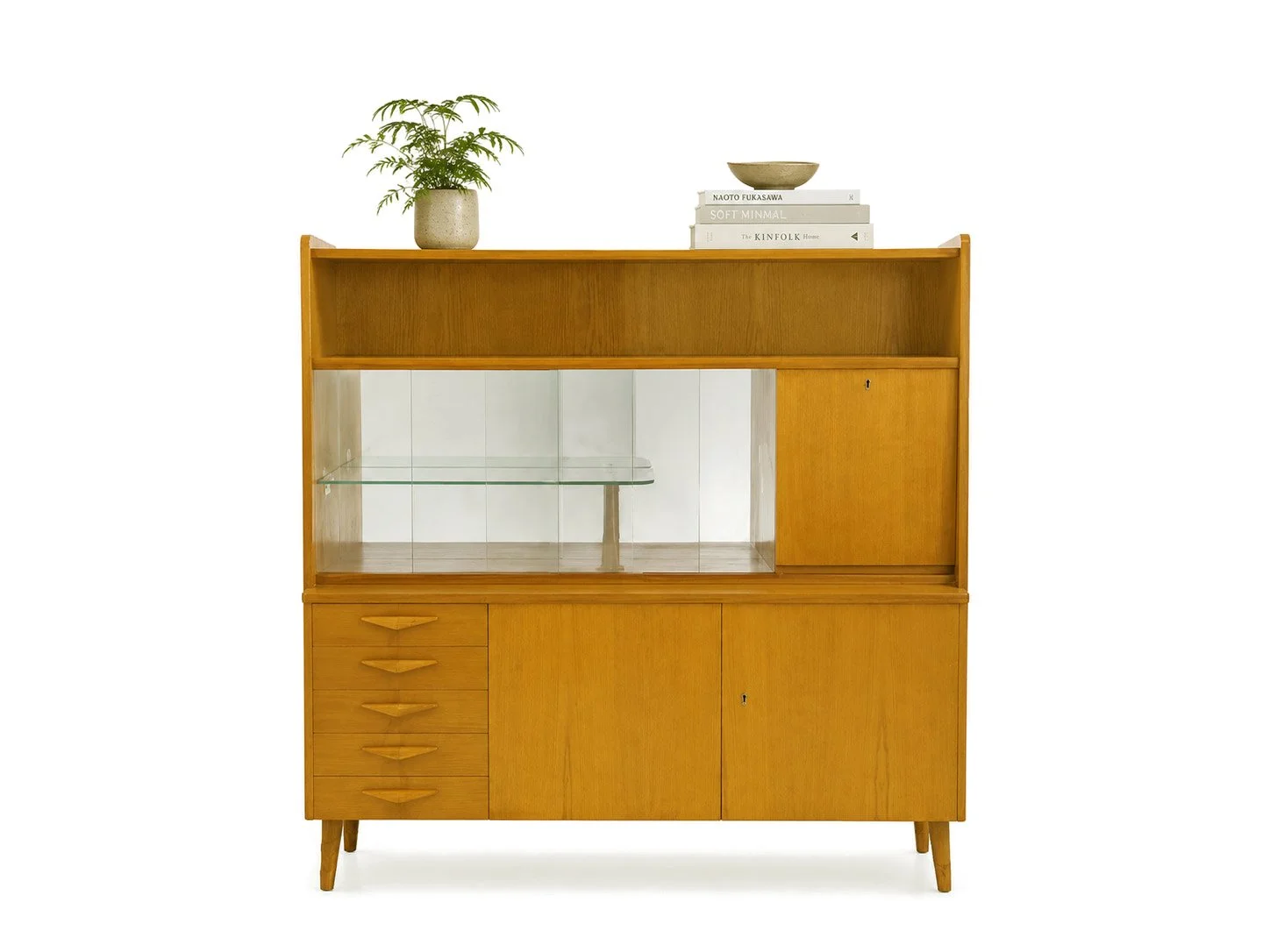 VINTAGE HIGHBOARD CABINET BY FRANTIŠEK JIRÁK FOR TATRA NABYTOK PRAVENEC
