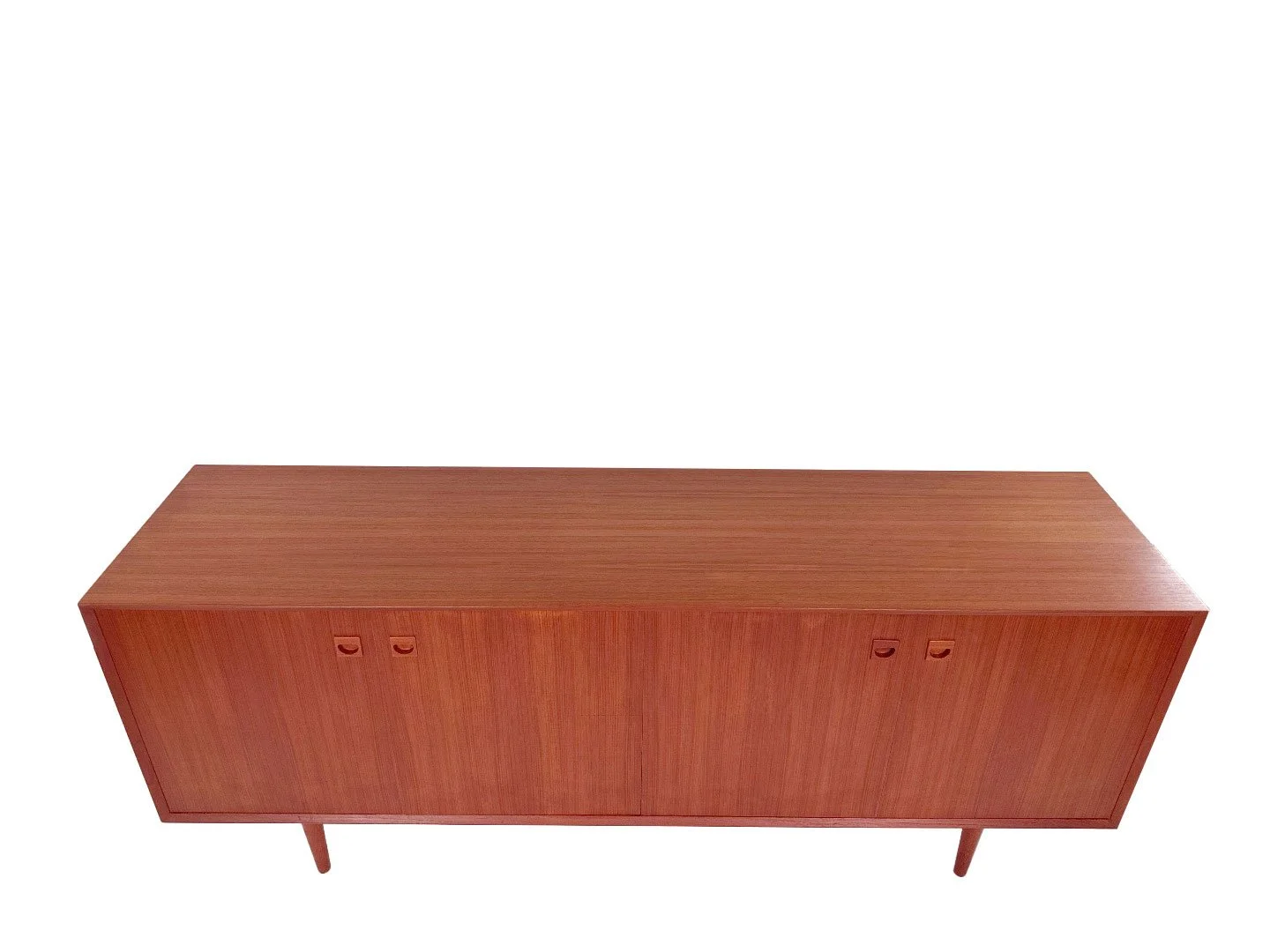 Teak dressoir uit de jaren 60 – bovenaanzicht van het blad