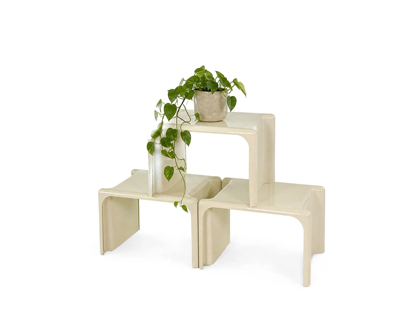 Vintage Scagno stackable tables set of 3 – Giotto Stoppino for Elco