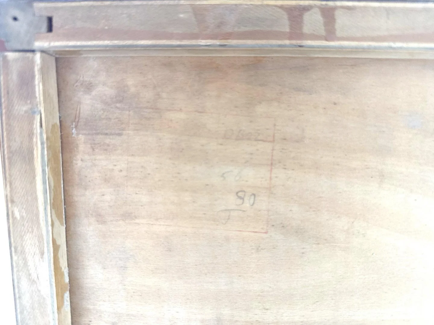 Pastoe DB02 dressoir van Cees Braakman uit de Berkenserie in berkenhout – close-up van Pastoe merkstempel