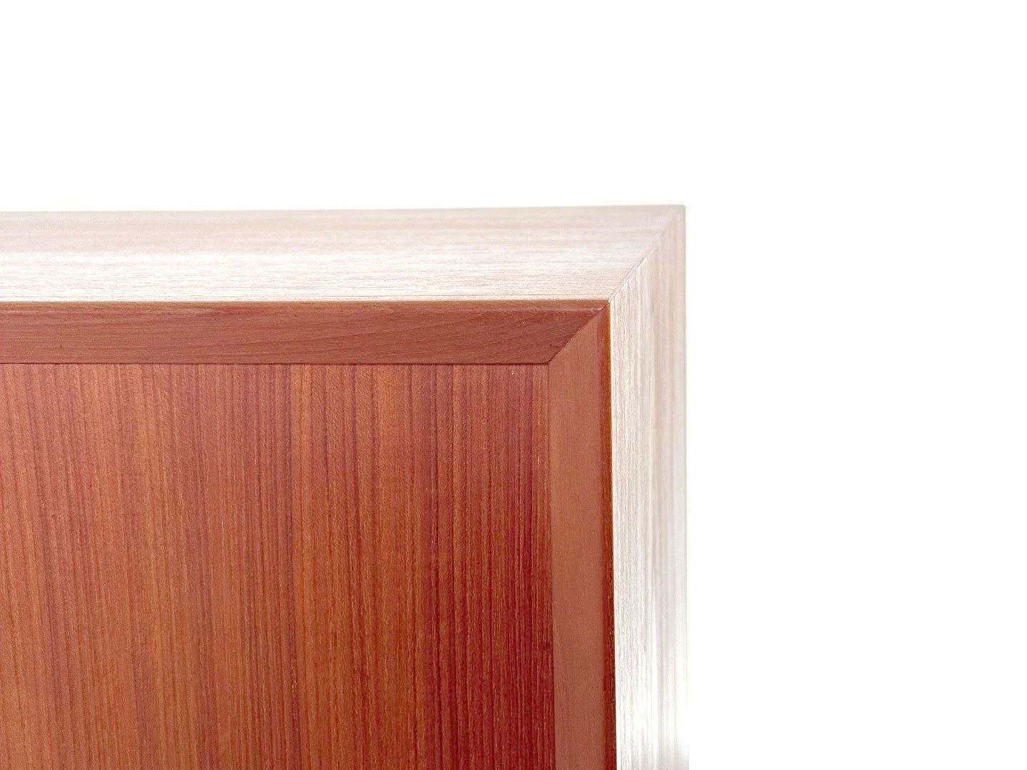 Detail rechter bovenhoek afwerking Erik Bouer dressoir – jaren 60 design