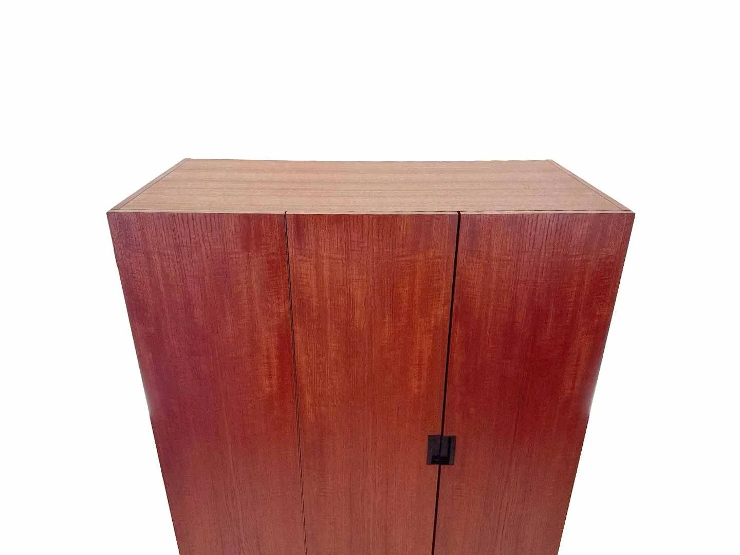 Vintage kledingkast KU10 van Cees Braakman voor Pastoe in teak – bovenaanzicht met zicht op bovenblad