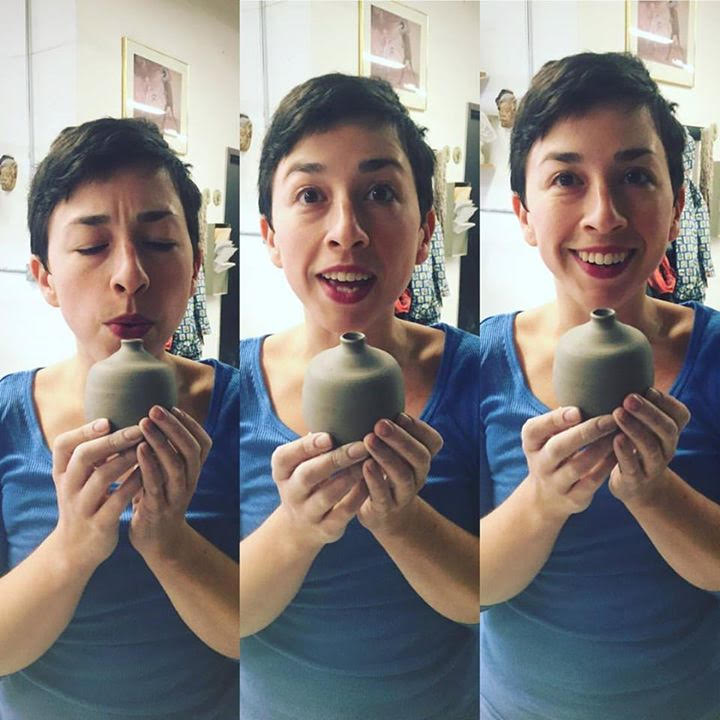 Ryanne Maldonado took a beginner's wheel throwing class at Penguin Foot in its early years. She fell instantly, obsessively in love with pottery and started showing up to the studio every day thereafter. In addition to teaching the very class that got her hooked in the first place, she also works as the Studio Manager. Specializing in functional pieces for both plants and people, Ryanne's work has traveled as far as Norway and Guatemala. Find his work on Instagram: setfiretoit.com