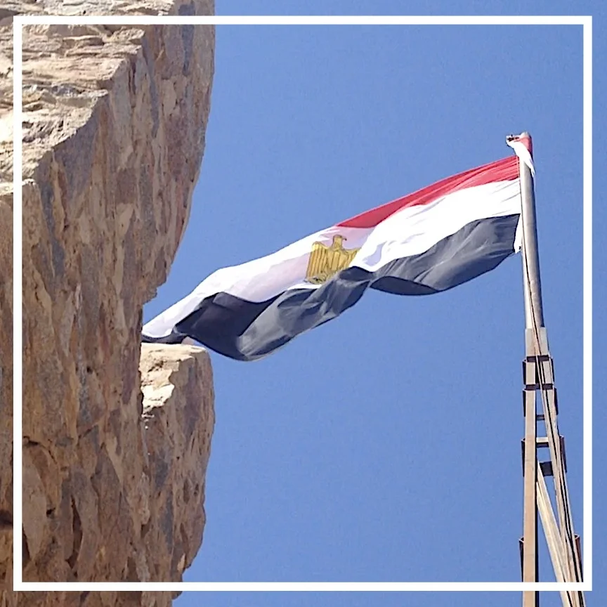 Flag at the Salahuddin Citadel, Taba, S. Sinai
