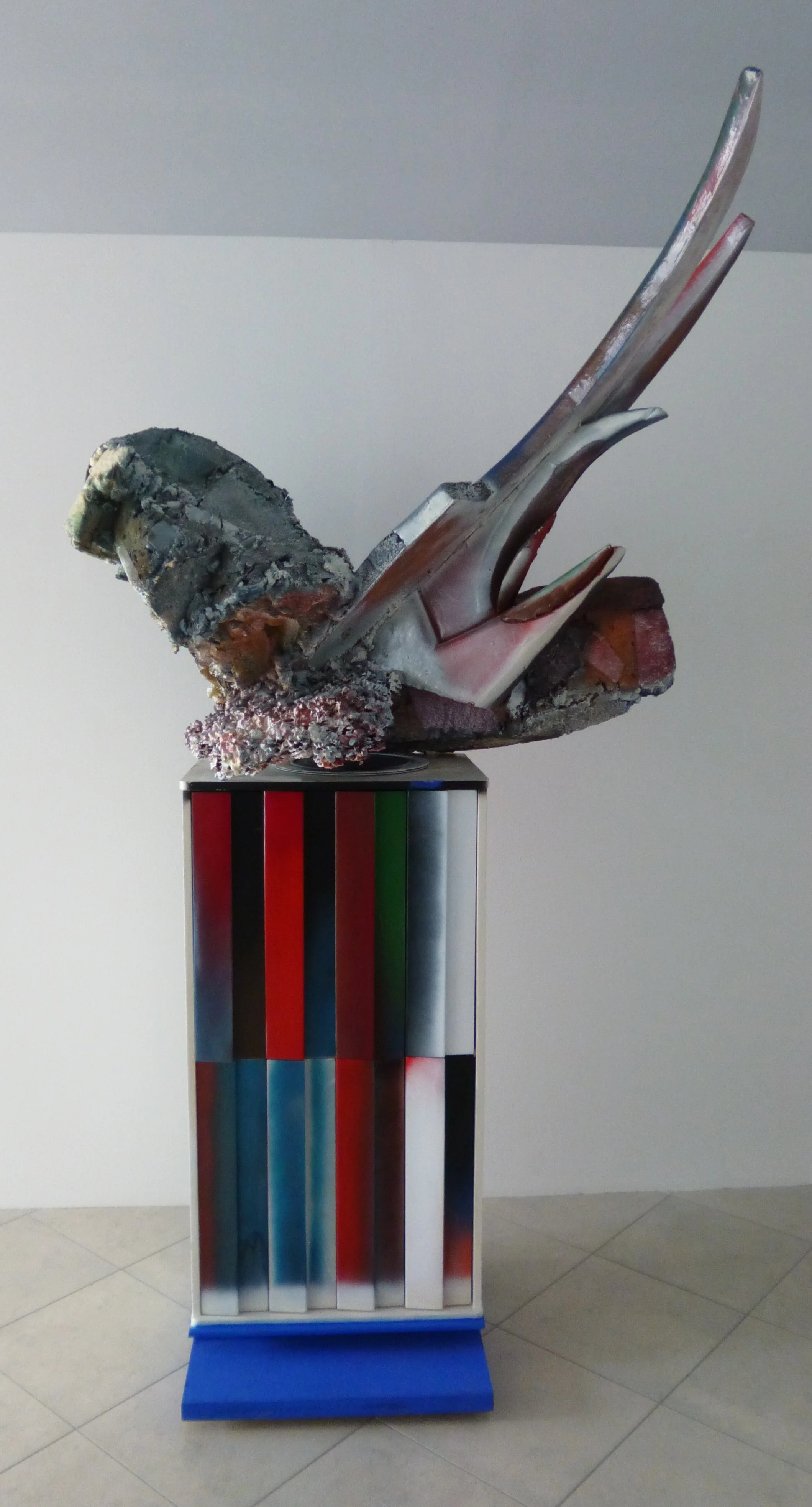 21. Bez názvu, 2015, kombinovaná technika, 140 x 237 x 120