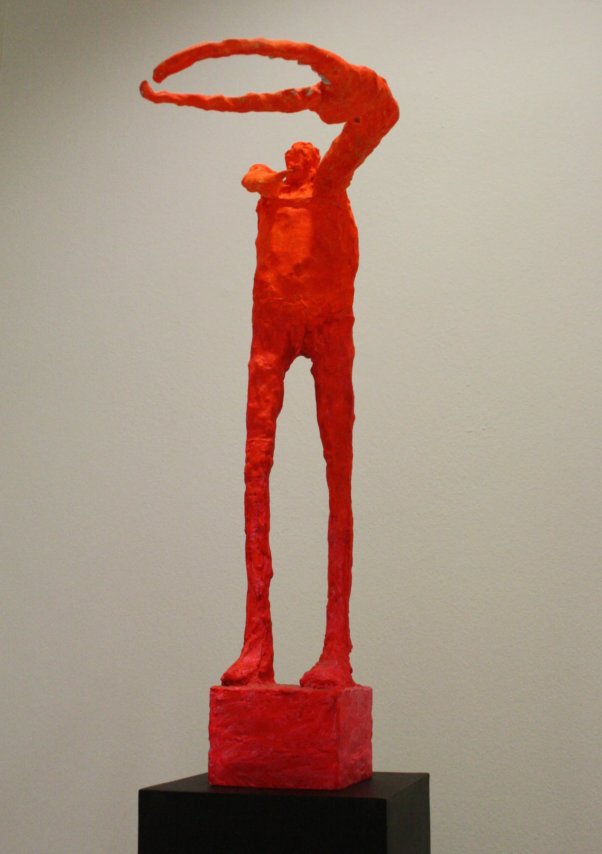 Michal Gabriel, Houslista, 1985, 60 x 12 x 45 cm, kolorovaný bronz 