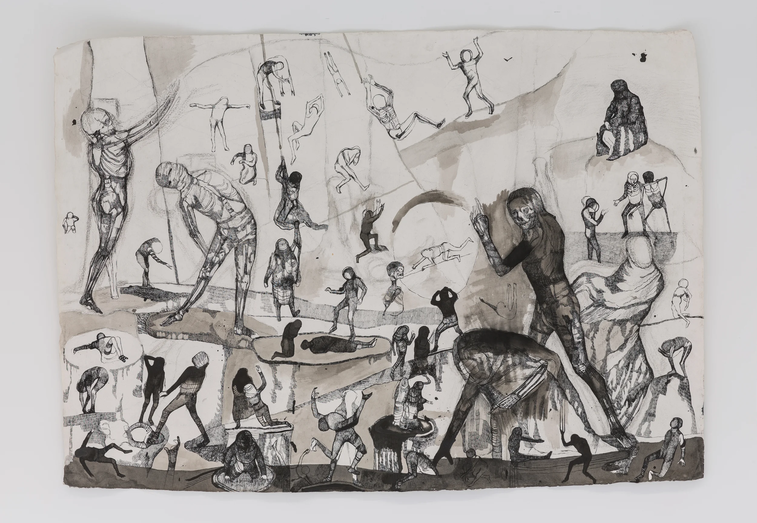 Josef Zlámal, bez názvu, 2012, tuš na ručním papíře, 140 x 100 cm