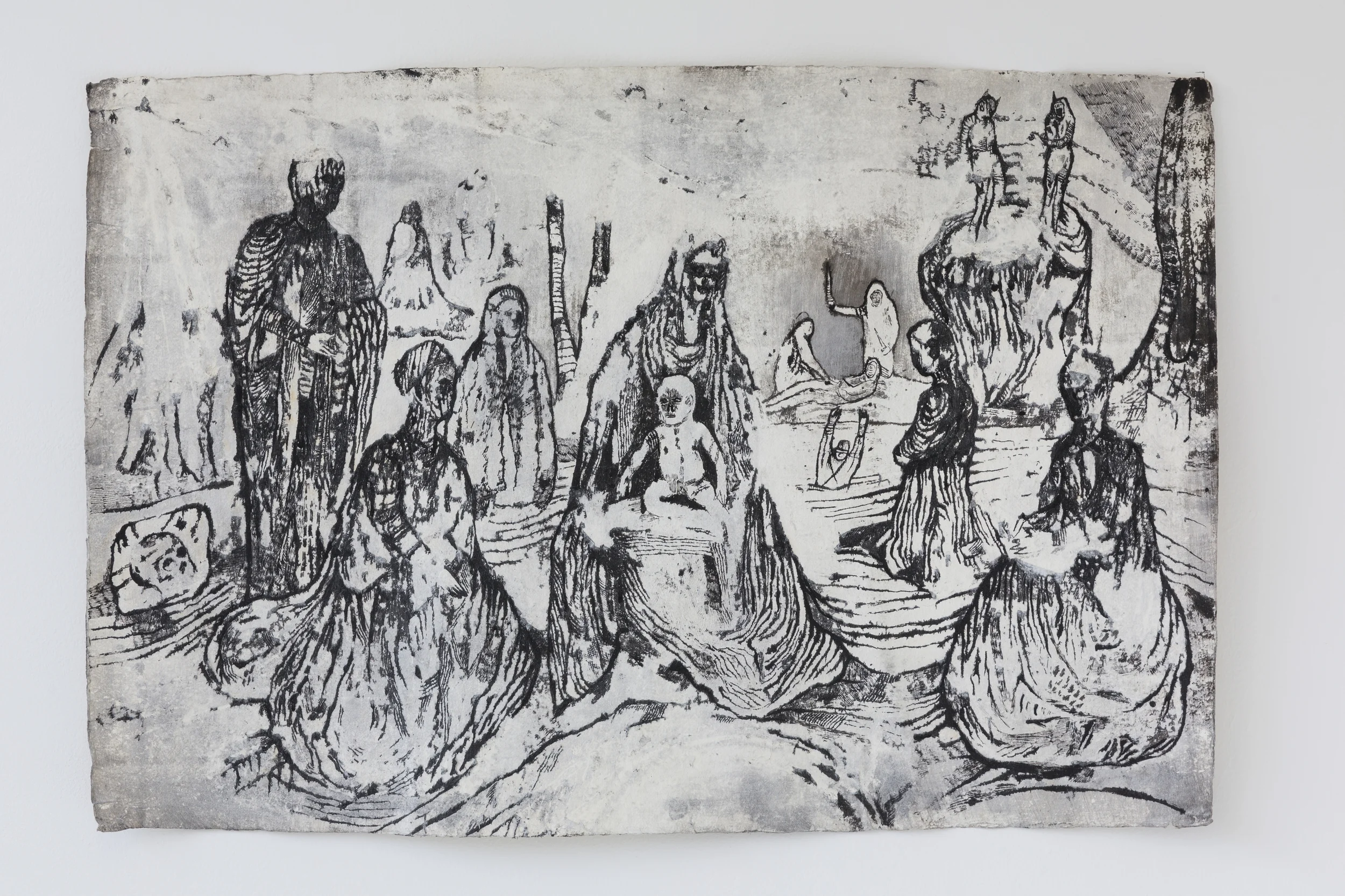 Josef Zlámal, bez názvu, 2009, tuš na ručním papíře, 100 x 70 cm