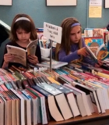 The book sale has great selections for all ages!